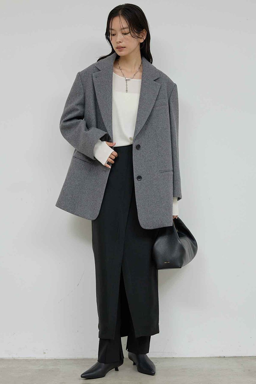 【ガリャルダガランテ/GALLARDAGALANTE】の圧縮メルトンジャコート 人気、トレンドファッション・服の通販 founy(ファニー) ファッション Fashion レディースファッション Fashion for Women アウター Coat / Outerwear Collection コート・ロングコート・ピーコート Long Coats, Peacoats & More ショート Short, Short Length シンプル Simple, Minimal ジャケット Jacket, Outerwear スリット Slit, Slit Detail トレンド Trend, Trending Now バランス Balance, Style Balance 新作・新入荷 New Arrivals / New In other-3|ID: prp329100004761731 ipo3291000000034461661