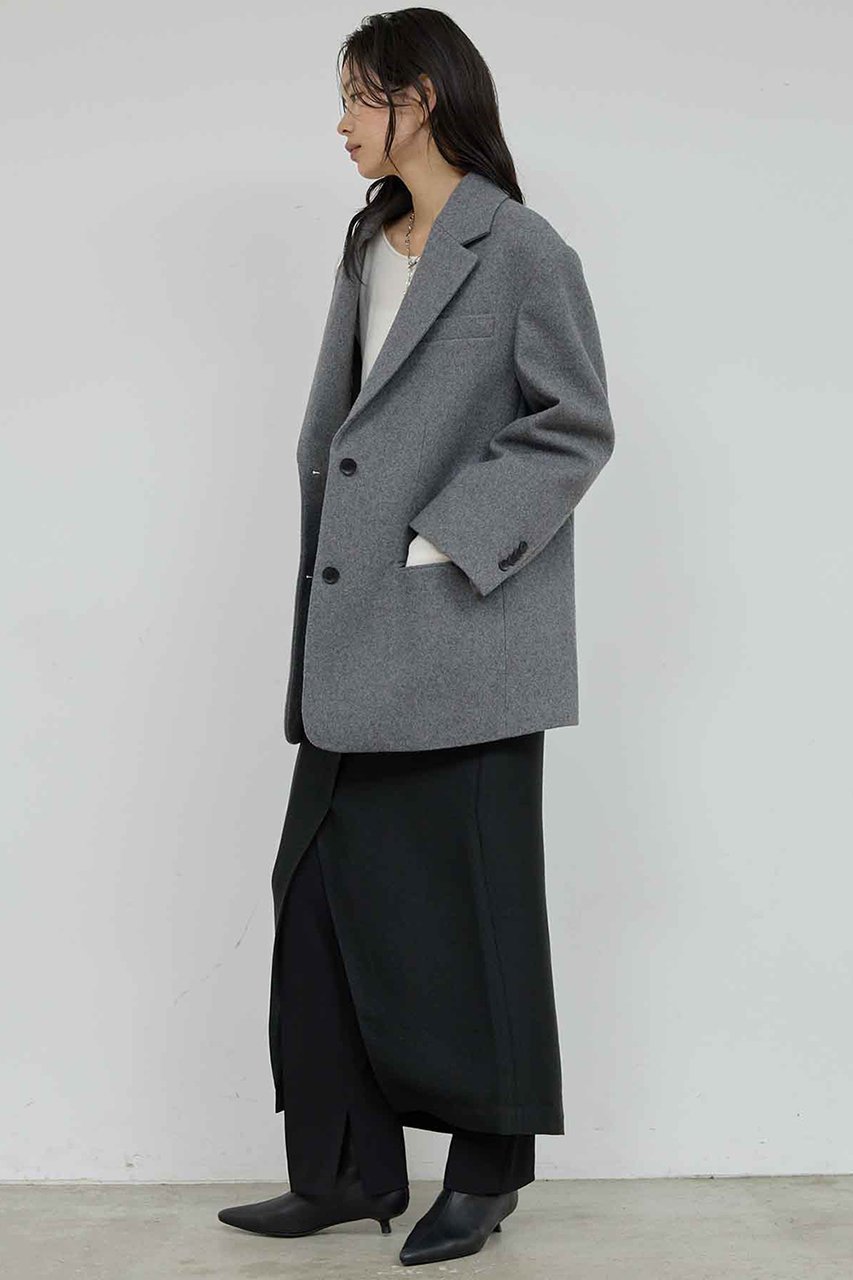 【ガリャルダガランテ/GALLARDAGALANTE】の圧縮メルトンジャコート 人気、トレンドファッション・服の通販 founy(ファニー) ファッション Fashion レディースファッション Fashion for Women アウター Coat / Outerwear Collection コート・ロングコート・ピーコート Long Coats, Peacoats & More ショート Short, Short Length シンプル Simple, Minimal ジャケット Jacket, Outerwear スリット Slit, Slit Detail トレンド Trend, Trending Now バランス Balance, Style Balance 新作・新入荷 New Arrivals / New In other-4|ID: prp329100004761731 ipo3291000000034461663