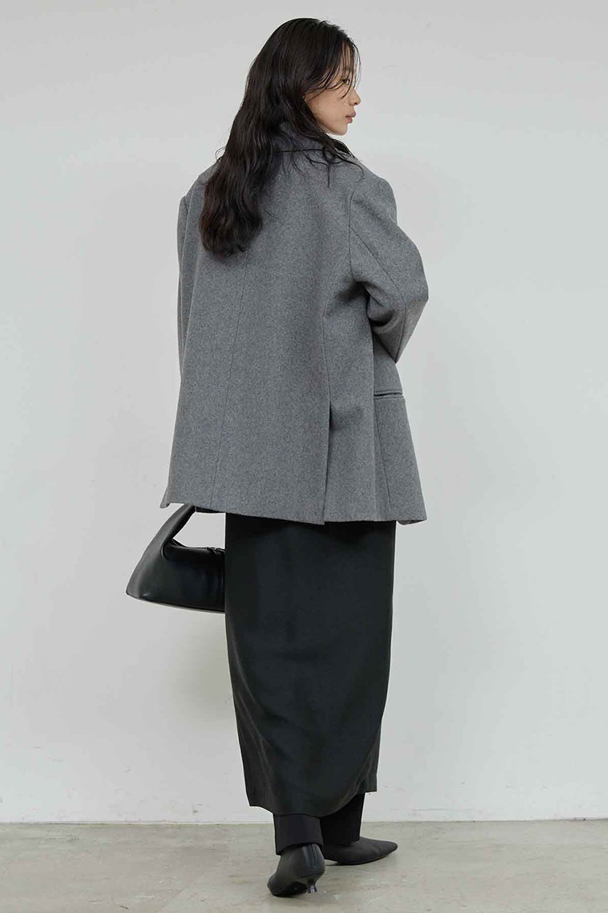 【ガリャルダガランテ/GALLARDAGALANTE】の圧縮メルトンジャコート 人気、トレンドファッション・服の通販 founy(ファニー) ファッション Fashion レディースファッション Fashion for Women アウター Coat / Outerwear Collection コート・ロングコート・ピーコート Long Coats, Peacoats & More ショート Short, Short Length シンプル Simple, Minimal ジャケット Jacket, Outerwear スリット Slit, Slit Detail トレンド Trend, Trending Now バランス Balance, Style Balance 新作・新入荷 New Arrivals / New In other-5|ID: prp329100004761731 ipo3291000000034461666