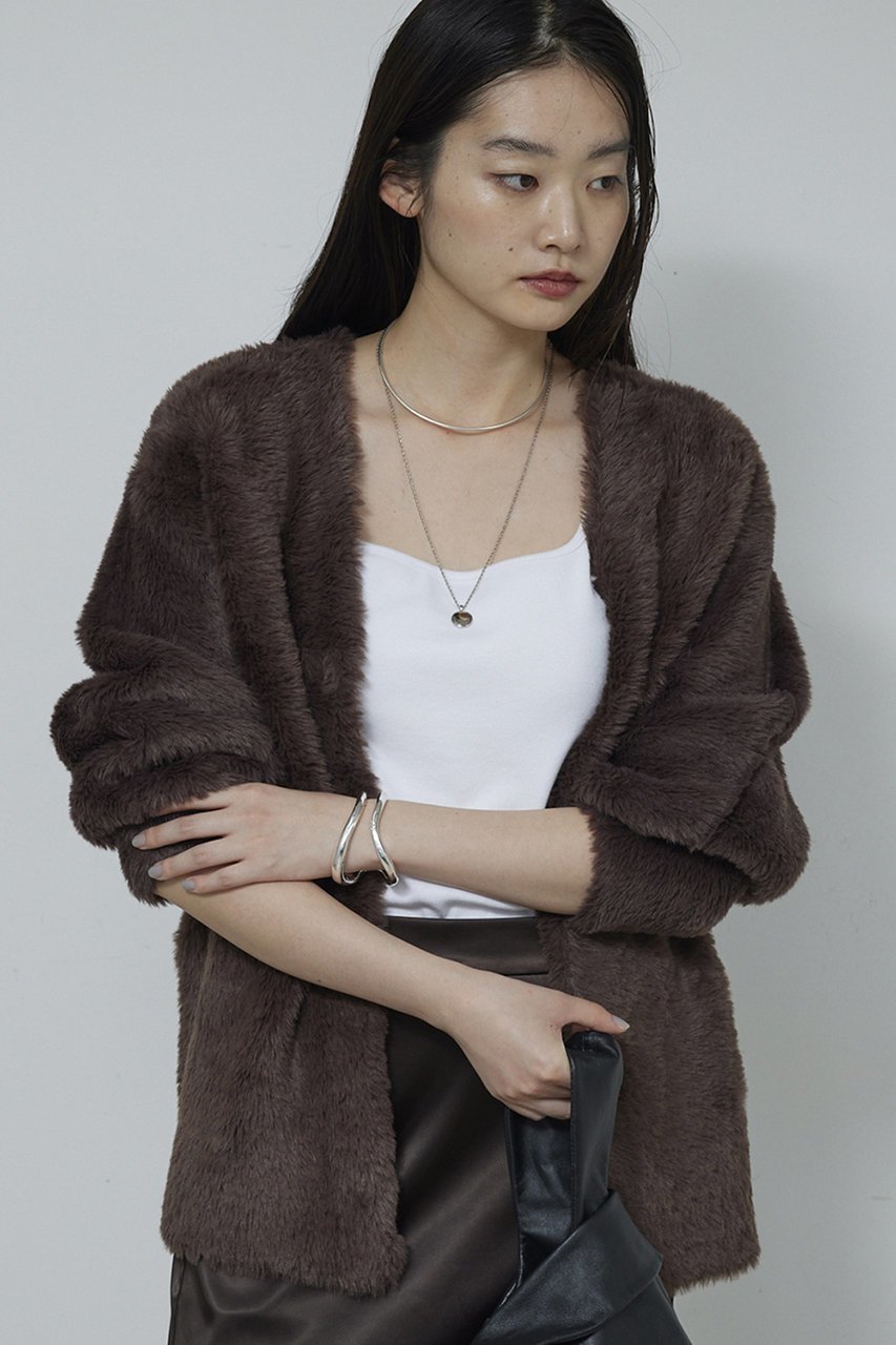 【ガリャルダガランテ/GALLARDAGALANTE】のフェザーヤーンカーデ 人気、トレンドファッション・服の通販 founy(ファニー) ファッション Fashion レディースファッション Fashion for Women トップス・カットソー Cut & Sew Tops ニット Knit Tops & Sweaters カーディガン・羽織り Layered Style Cardigans カーディガン Cardigan, Knitwear フェザー Feather, Feather Detail 新作・新入荷 New Arrivals / New In other-6|ID: prp329100004761733 ipo3291000000034461685