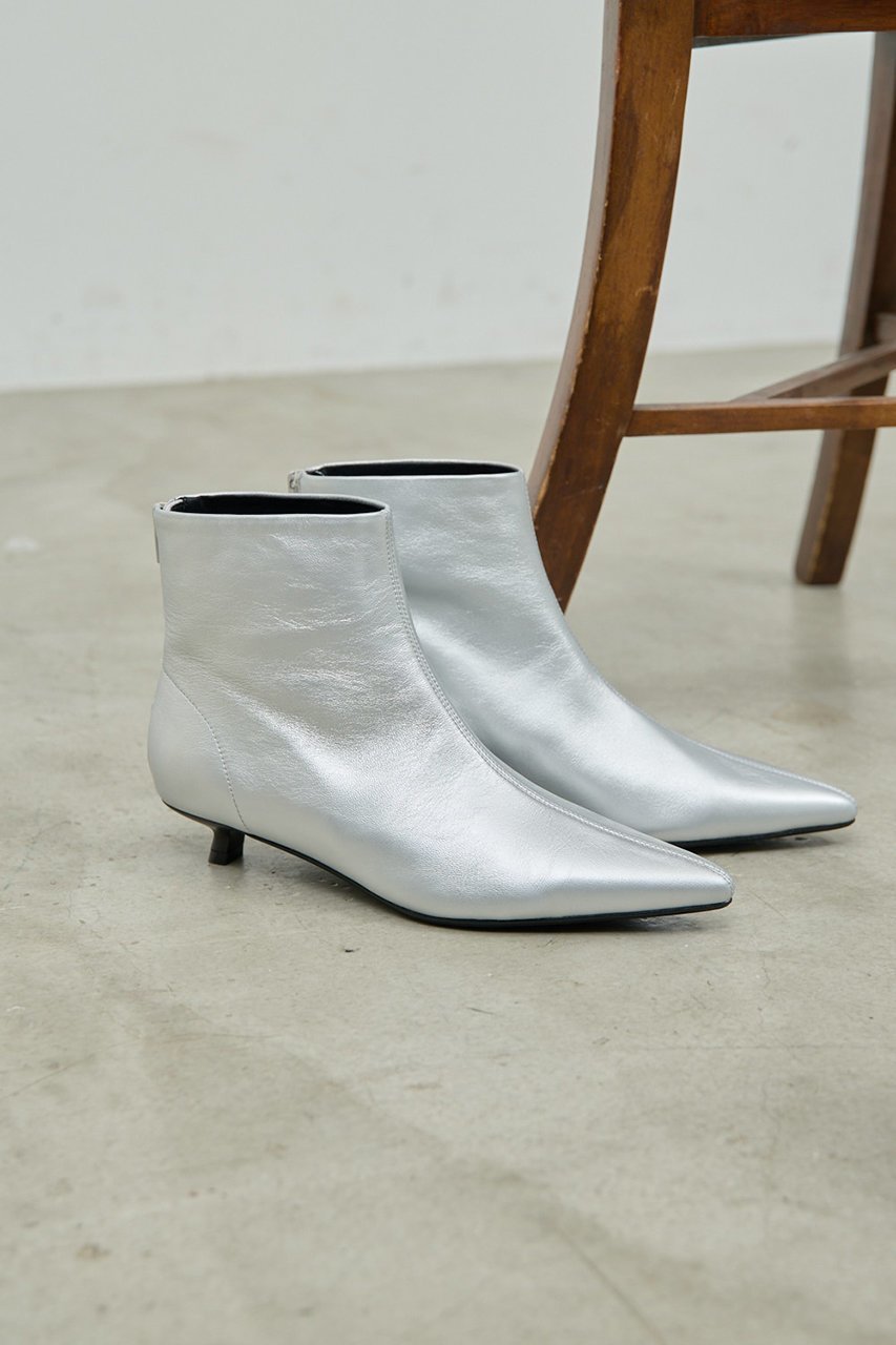 【ガリャルダガランテ/GALLARDAGALANTE】の【2.718】ポインテッドショートブーツ インテリア・キッズ・メンズ・レディースファッション・服の通販 founy(ファニー) ファッション Fashion レディースファッション Fashion for Women ショート Short, Short Length ハンド Hand, Handmade ボトム Bottoms, Lower Wear 新作・新入荷 New Arrivals / New In シルバー|ID: prp329100004761737 ipo3291000000034461705