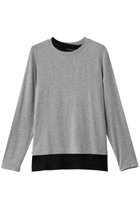 【ミズイロ インド/mizuiro ind】のlayered T Tシャツ 人気、トレンドファッション・服の通販 founy(ファニー) ファッション Fashion レディースファッション Fashion for Women トップス・カットソー Cut & Sew Tops シャツ・ブラウス・オフィスカジュアル Elegant Blouses & Button-Ups ロングTシャツ・Tシャツ Longline T-Shirts & Tees カットソー・ベーシックTシャツ Cut-and-Sewn Tops / Stretch Tees & Basics カットソー Cut and Sewn Top シンプル Simple, Minimal スリーブ Sleeve, Long Sleeve / Short Sleeve ベーシック Basic, Essential ロング Long, Long-Length 新作・新入荷 New Arrivals / New In thumbnail gray|ID: prp329100004761748 ipo3291000000034461782