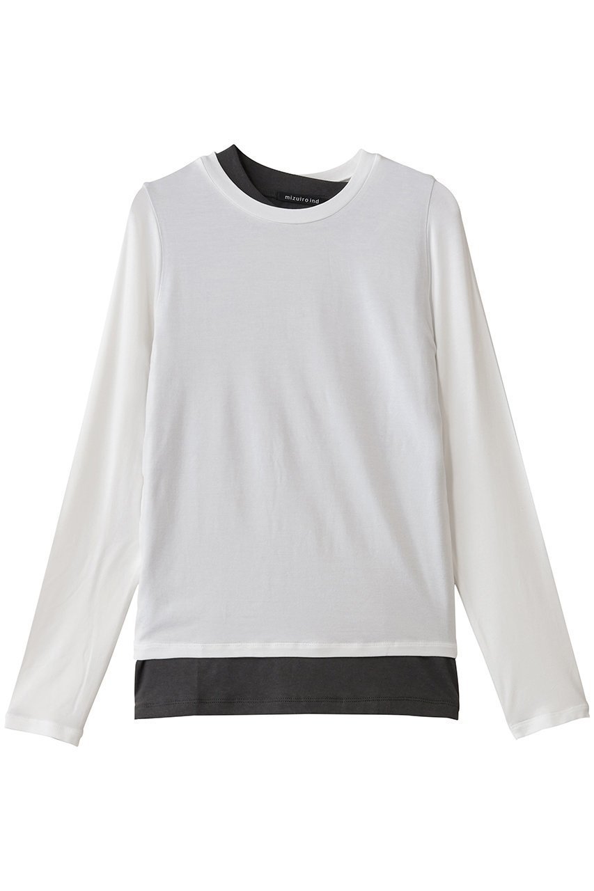 【ミズイロ インド/mizuiro ind】のlayered T Tシャツ インテリア・キッズ・メンズ・レディースファッション・服の通販 founy(ファニー) ファッション Fashion レディースファッション Fashion for Women トップス・カットソー Cut & Sew Tops シャツ・ブラウス・オフィスカジュアル Elegant Blouses & Button-Ups ロングTシャツ・Tシャツ Longline T-Shirts & Tees カットソー・ベーシックTシャツ Cut-and-Sewn Tops / Stretch Tees & Basics カットソー Cut and Sewn Top シンプル Simple, Minimal スリーブ Sleeve, Long Sleeve / Short Sleeve ベーシック Basic, Essential ロング Long, Long-Length 新作・新入荷 New Arrivals / New In off white|ID: prp329100004761748 ipo3291000000034461783