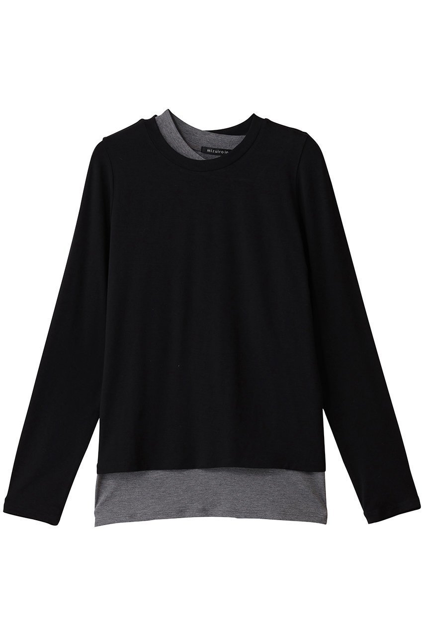 【ミズイロ インド/mizuiro ind】のlayered T Tシャツ インテリア・キッズ・メンズ・レディースファッション・服の通販 founy(ファニー) ファッション Fashion レディースファッション Fashion for Women トップス・カットソー Cut & Sew Tops シャツ・ブラウス・オフィスカジュアル Elegant Blouses & Button-Ups ロングTシャツ・Tシャツ Longline T-Shirts & Tees カットソー・ベーシックTシャツ Cut-and-Sewn Tops / Stretch Tees & Basics カットソー Cut and Sewn Top シンプル Simple, Minimal スリーブ Sleeve, Long Sleeve / Short Sleeve ベーシック Basic, Essential ロング Long, Long-Length 新作・新入荷 New Arrivals / New In black|ID: prp329100004761748 ipo3291000000034461785