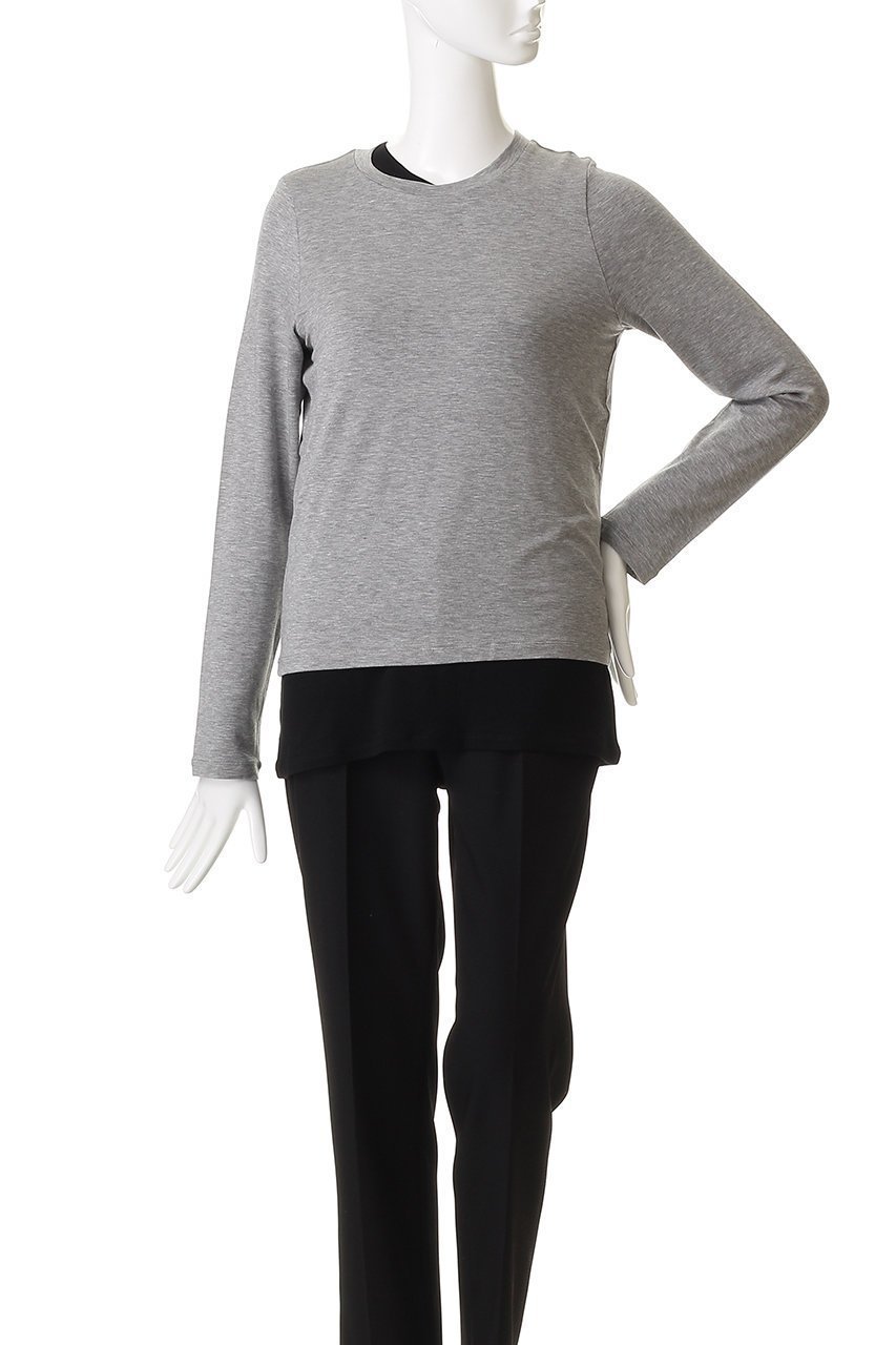 【ミズイロ インド/mizuiro ind】のレイヤードTシャツ 人気、トレンドファッション・服の通販 founy(ファニー) ファッション Fashion レディースファッション Fashion for Women トップス・カットソー Cut & Sew Tops シャツ・ブラウス・オフィスカジュアル Elegant Blouses & Button-Ups ロングTシャツ・Tシャツ Longline T-Shirts & Tees カットソー・ベーシックTシャツ Cut-and-Sewn Tops / Stretch Tees & Basics カットソー Cut and Sewn Top シンプル Simple, Minimal スリーブ Sleeve, Long Sleeve / Short Sleeve ベーシック Basic, Essential ロング Long, Long-Length other-2|ID: prp329100004761748 ipo3291000000035973591