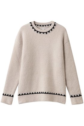 【ベアフット ドリームズ/BAREFOOT DREAMS】のコージーシック リブプルオーバー ブランケットステッチ 人気、トレンドファッション・服の通販 founy(ファニー) ファッション Fashion レディースファッション Fashion for Women トップス・カットソー Cut & Sew Tops ニット Knit Tops & Sweaters カジュアルプルオーバー・ニットトップス Pullovers & Knit Tops / Casual Pullovers なめらか Smooth, Silky Texture クラシック Classic, Timeless Style ジャカード／ジャガード Jacquard, Woven Pattern ブランケット Blanket, Throw Blanket |ID:prp329100004761757