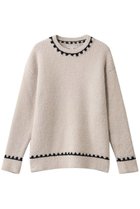 【ベアフット ドリームズ/BAREFOOT DREAMS】のコージーシック リブプルオーバー ブランケットステッチ 人気、トレンドファッション・服の通販 founy(ファニー) ファッション Fashion レディースファッション Fashion for Women トップス・カットソー Cut & Sew Tops ニット Knit Tops & Sweaters カジュアルプルオーバー・ニットトップス Pullovers & Knit Tops / Casual Pullovers なめらか Smooth, Silky Texture クラシック Classic, Timeless Style ジャカード/ジャガード Jacquard, Woven Pattern ブランケット Blanket, Throw Blanket 新作・新入荷 New Arrivals / New In thumbnail アイボリー|ID: prp329100004761757 ipo3291000000034461832