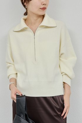 【ガリャルダガランテ/GALLARDAGALANTE】 ハーフジップニット人気、トレンドファッション・服の通販 founy(ファニー) ファッション Fashion レディースファッション Fashion for Women トップス・カットソー Cut & Sew Tops ニット Knit Tops & Sweaters カジュアルプルオーバー・ニットトップス Pullovers & Knit Tops / Casual Pullovers コンパクト Compact, Small Size ジップ Zip, Zipper スポーティ Sporty, Casual Athletic ハイネック High Neck, Mock Neck バランス Balance, Style Balance ボトム Bottoms, Lower Wear 新作・新入荷 New Arrivals / New In |ID:prp329100004761762