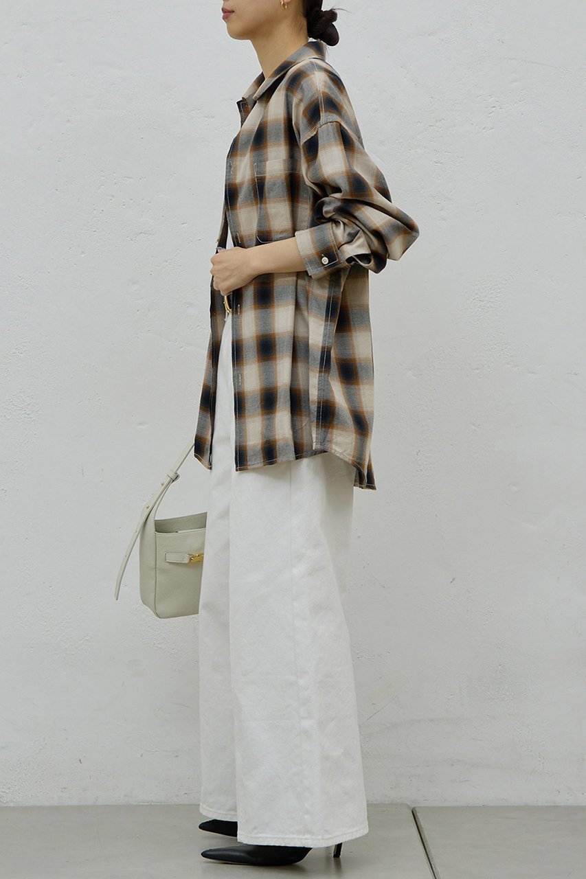 【ガリャルダガランテ/GALLARDAGALANTE】のオンブレチェックシャツ 人気、トレンドファッション・服の通販 founy(ファニー) 　ファッション　Fashion　レディースファッション　Fashion for Women　トップス・カットソー　Cut & Sew Tops　シャツ・ブラウス・オフィスカジュアル　Elegant Blouses & Button-Ups　ジャケット　Jacket, Outerwear　スリーブ　Sleeve, Long Sleeve / Short Sleeve　チェック　Check, Plaid, Tartan　トレンド　Trend, Trending Now　ロング　Long, Long-Length　エレガント 上品　Elegant　新作・新入荷　New Arrivals / New In　other-3|ID: prp329100004761764 ipo3291000000034461884