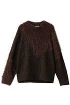 【メゾンスペシャル/MAISON SPECIAL】の【UNISEX】ケーブルシャギーMIXクルーニット 人気、トレンドファッション・服の通販 founy(ファニー) ファッション Fashion レディースファッション Fashion for Women トップス・カットソー Cut & Sew Tops ニット Knit Tops & Sweaters カジュアルプルオーバー・ニットトップス Pullovers & Knit Tops / Casual Pullovers ユニセックス Unisex, Genderless ショルダー Shoulder, Shoulder Strap シンプル Simple, Minimal ドロップ Drop Shoulder, Dropped Style ボトム Bottoms, Lower Wear ミックス Mix, Mixed Style thumbnail BRN(ブラウン)|ID: prp329100004761772 ipo3291000000036068012