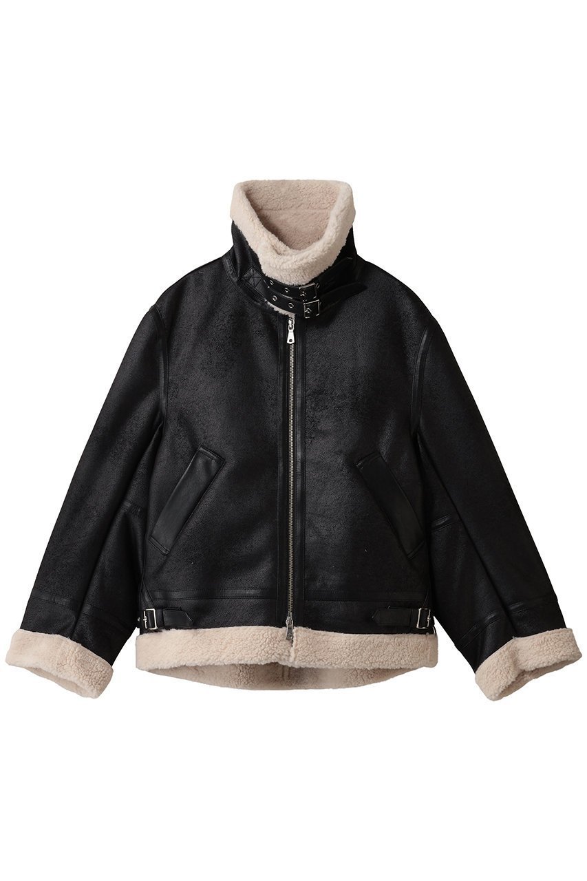 【メゾンスペシャル/MAISON SPECIAL】の【UNISEX】B-3フェイクムートンジャケット インテリア・キッズ・メンズ・レディースファッション・服の通販 founy(ファニー) 　ファッション　Fashion　レディースファッション　Fashion for Women　アウター　Coat / Outerwear Collection　レディースジャケット・軽アウター　Jackets　ユニセックス　Unisex, Genderless　シンプル　Simple, Minimal　ジャケット　Jacket, Outerwear　スリーブ　Sleeve, Long Sleeve / Short Sleeve　フェイクムートン　Faux Shearling, Faux Mouton　ロング　Long, Long-Length　新作・新入荷　New Arrivals / New In　A/W・秋冬　Autumn/Winter　BLK(ブラック)|ID: prp329100004761774 ipo3291000000034461945