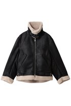 【メゾンスペシャル/MAISON SPECIAL】の【UNISEX】B-3フェイクムートンジャケット 人気、トレンドファッション・服の通販 founy(ファニー) ファッション Fashion レディースファッション Fashion for Women アウター Coat / Outerwear Collection レディースジャケット・軽アウター Jackets ユニセックス Unisex, Genderless シンプル Simple, Minimal ジャケット Jacket, Outerwear スリーブ Sleeve, Long Sleeve / Short Sleeve フェイクムートン Faux Shearling, Faux Mouton ロング Long, Long-Length A/W・秋冬 Autumn/Winter thumbnail BLK(ブラック)|ID: prp329100004761774 ipo3291000000036068022