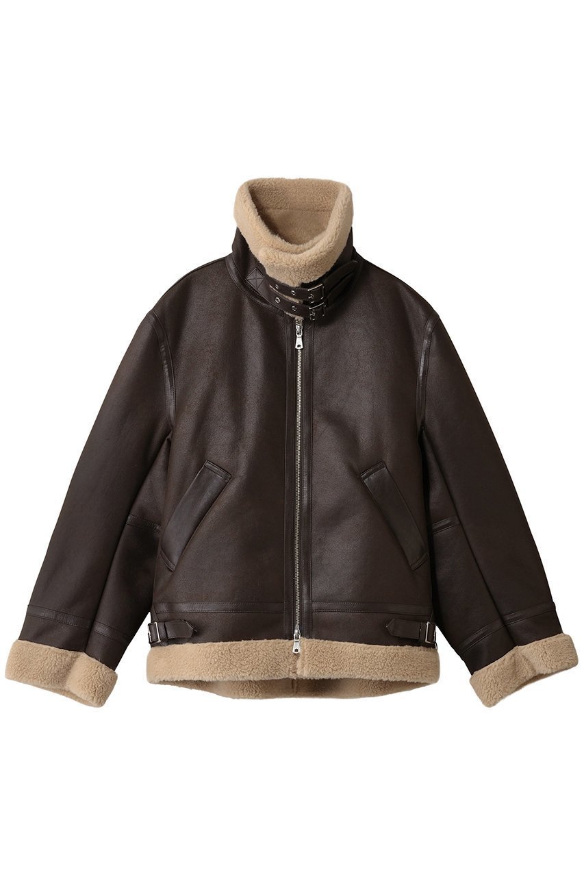 【メゾンスペシャル/MAISON SPECIAL】の【UNISEX】B-3フェイクムートンジャケット インテリア・キッズ・メンズ・レディースファッション・服の通販 founy(ファニー) ファッション Fashion レディースファッション Fashion for Women アウター Coat / Outerwear Collection レディースジャケット・軽アウター Jackets ユニセックス Unisex, Genderless シンプル Simple, Minimal ジャケット Jacket, Outerwear スリーブ Sleeve, Long Sleeve / Short Sleeve フェイクムートン Faux Shearling, Faux Mouton ロング Long, Long-Length A/W・秋冬 Autumn/Winter BRN(ブラウン)|ID: prp329100004761774 ipo3291000000036068023