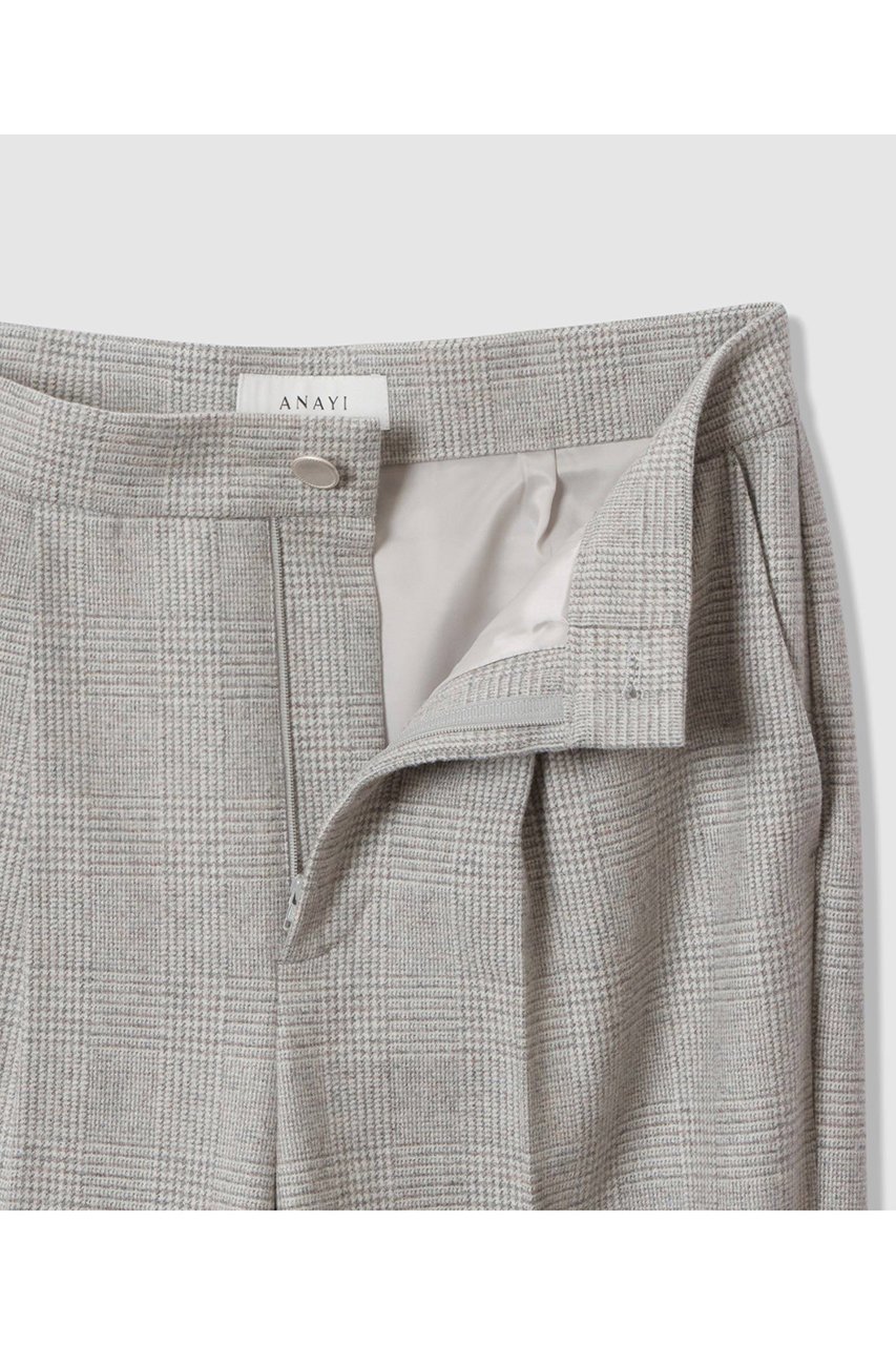 【アナイ/ANAYI】のグレンチェックワイドタックパンツ 人気、トレンドファッション・服の通販 founy(ファニー) ファッション Fashion レディースファッション Fashion for Women パンツ Pants & Trousers おすすめ Recommended / Our Picks シンプル Simple, Minimal ストレッチ Stretch, Stretchy Fabric センター Center, Center Line チェック Check, Plaid, Tartan 冬 Winter / This Winter 新作・新入荷 New Arrivals / New In other-5|ID: prp329100004761776 ipo3291000000034461965