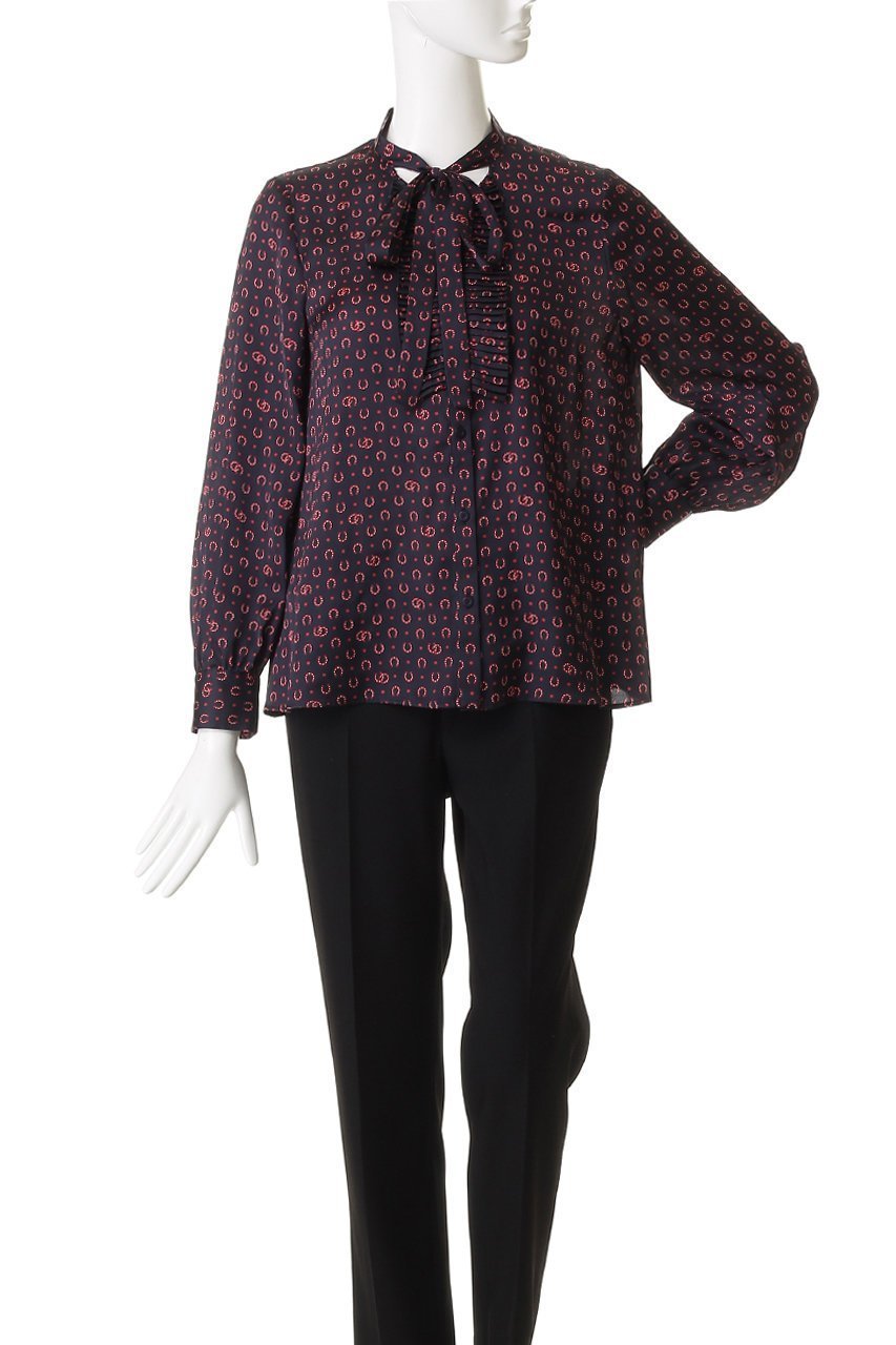 【アナイ/ANAYI】のホースシューPTプリーツタイブラウス 人気、トレンドファッション・服の通販 founy(ファニー) 　ファッション　Fashion　レディースファッション　Fashion for Women　トップス・カットソー　Cut & Sew Tops　シャツ・ブラウス・オフィスカジュアル　Elegant Blouses & Button-Ups　スリーブ　Sleeve, Long Sleeve / Short Sleeve　ドット　Polka Dot, Dot Pattern　フェミニン　Feminine, Girly　プリント　Print, Printed Pattern　プリーツ　Pleats, Pleated　ロング　Long, Long-Length　エレガント 上品　Elegant　other-2|ID: prp329100004761781 ipo3291000000035388316