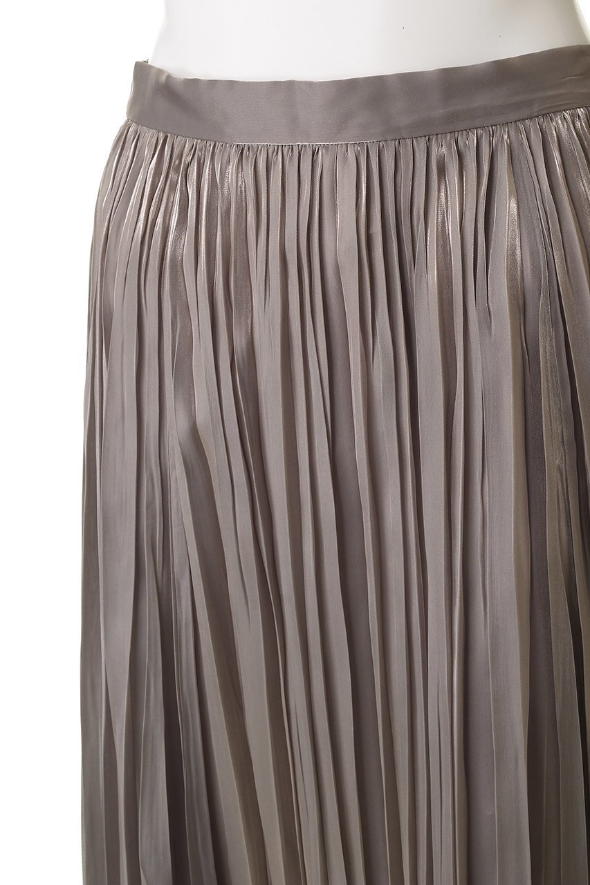 【プルミエ アロンディスモン/1er Arrondissement】のブライトシャンブレープリーツスカート 人気、トレンドファッション・服の通販 founy(ファニー) 　ファッション　Fashion　レディースファッション　Fashion for Women　スカート　Skirts　プリーツスカート / 上品フェミニンスタイル　Pleated Skirts　ロングスカート　Long Skirts / Maxi & Midi Skirts　オーガンジー　Organza Fabric　シャイニー　Shiny, Glossy Finish　プリーツ　Pleats, Pleated　ロング　Long, Long-Length　新作・新入荷　New Arrivals / New In　other-5|ID: prp329100004761786 ipo3291000000034462039