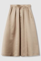 【アルアバイル/allureville】の【LOULOU WILLOUGHBY】ヘビーサテンタックスカート ベージュ|ID: prp329100004761790 ipo3291000000034462058