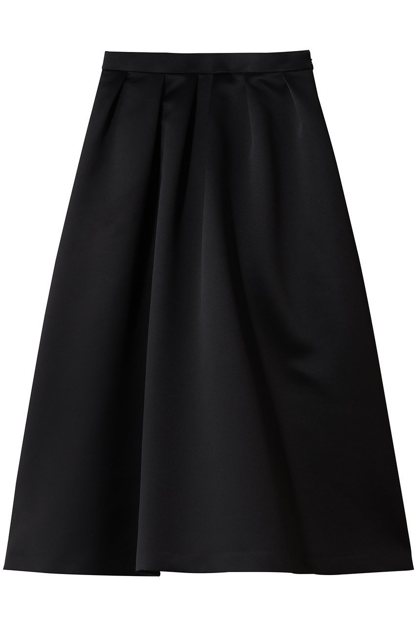 【アルアバイル/allureville】の【LOULOU WILLOUGHBY】ヘビーサテンタックスカート インテリア・キッズ・メンズ・レディースファッション・服の通販 founy(ファニー) 　ファッション　Fashion　レディースファッション　Fashion for Women　スカート　Skirts　ロングスカート　Long Skirts / Maxi & Midi Skirts　サテン　Satin, Glossy Fabric　シンプル　Simple, Minimal　ロング　Long, Long-Length　エレガント 上品　Elegant　冬　Winter / This Winter　ブラック|ID: prp329100004761790 ipo3291000000035350779
