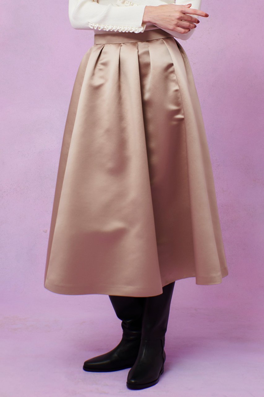 【アルアバイル/allureville】の【LOULOU WILLOUGHBY】ヘビーサテンタックスカート 人気、トレンドファッション・服の通販 founy(ファニー) 　ファッション　Fashion　レディースファッション　Fashion for Women　スカート　Skirts　ロングスカート　Long Skirts / Maxi & Midi Skirts　サテン　Satin, Glossy Fabric　シンプル　Simple, Minimal　ロング　Long, Long-Length　エレガント 上品　Elegant　冬　Winter / This Winter　other-6|ID: prp329100004761790 ipo3291000000035392290