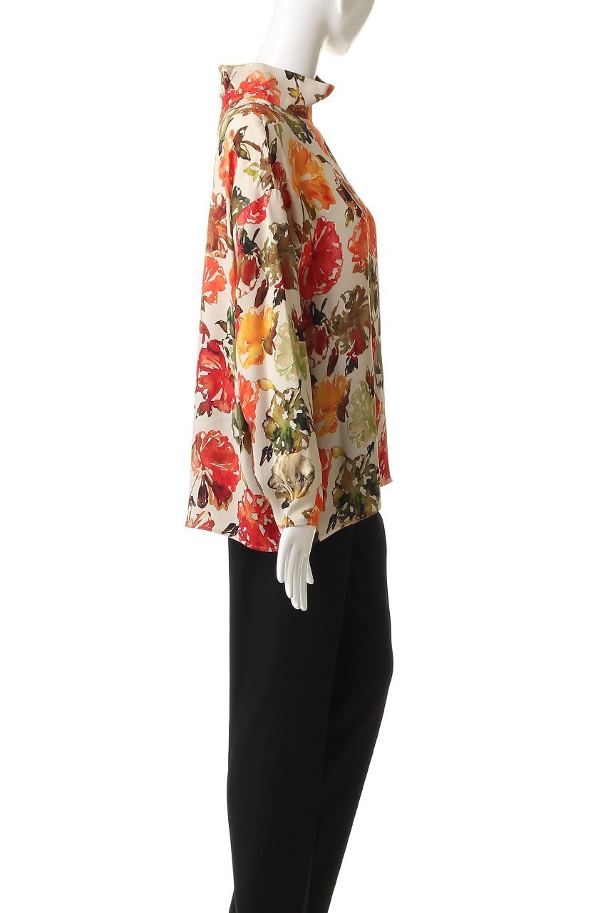 【デパリエ/DEPAREILLE】のジャカードフラワーブラウス 人気、トレンドファッション・服の通販 founy(ファニー) 　ファッション　Fashion　レディースファッション　Fashion for Women　トップス・カットソー　Cut & Sew Tops　シャツ・ブラウス・オフィスカジュアル　Elegant Blouses & Button-Ups　なめらか　Smooth, Silky Texture　ジャカード／ジャガード　Jacquard, Woven Pattern　スリーブ　Sleeve, Long Sleeve / Short Sleeve　フラワー　Flower, Floral　ロング　Long, Long-Length　other-3|ID: prp329100004761800 ipo3291000000035388338