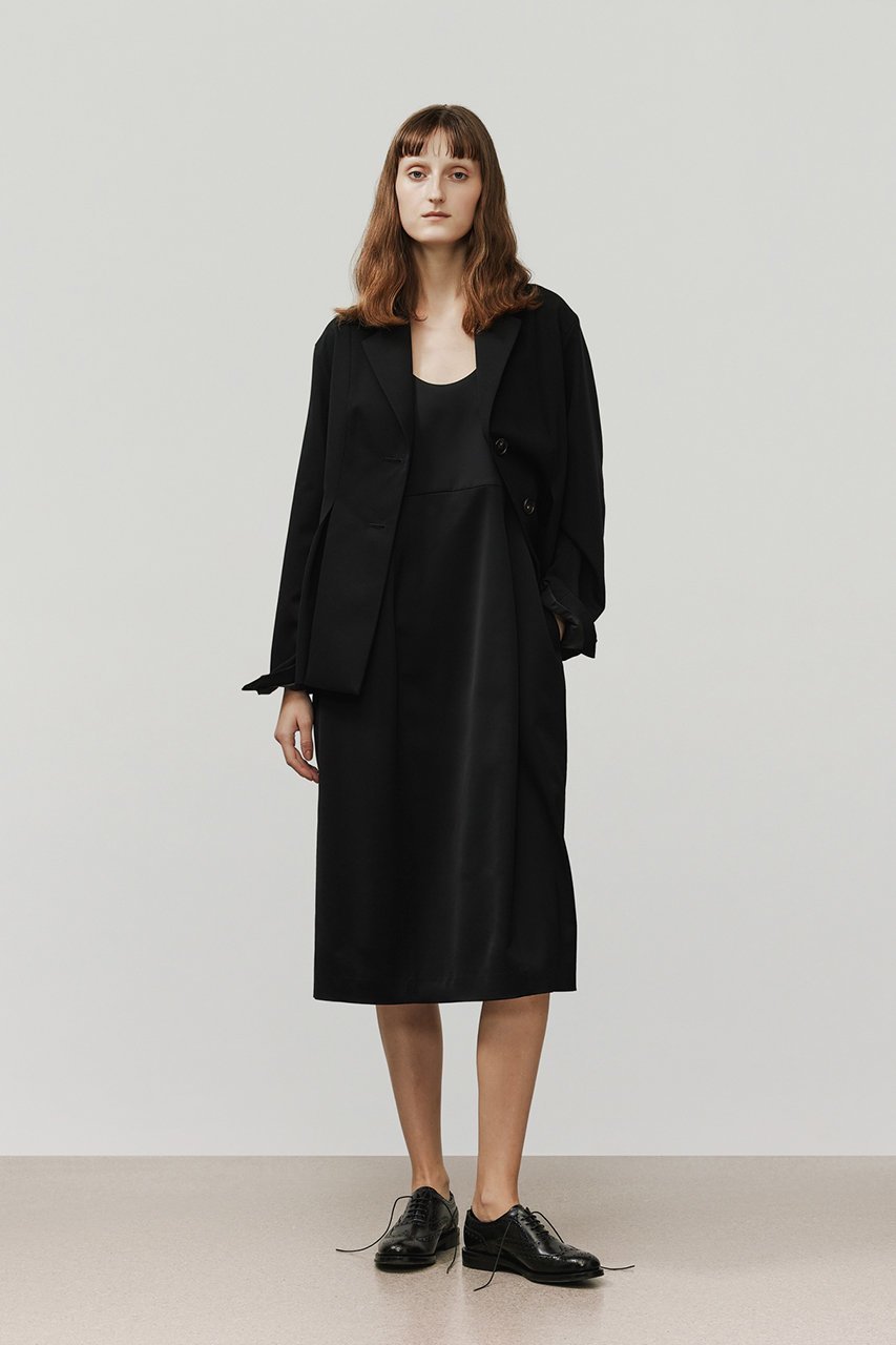 【デパリエ/DEPAREILLE】のウールヴィスコースサテンジャンパースカート 人気、トレンドファッション・服の通販 founy(ファニー) 　ファッション　Fashion　レディースファッション　Fashion for Women　スカート　Skirts　ロングスカート　Long Skirts / Maxi & Midi Skirts　インナー　Innerwear　サテン　Satin, Glossy Fabric　リラックス　Relax, Relaxed Fit　ロング　Long, Long-Length　other-8|ID: prp329100004761802 ipo3291000000034544243