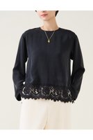 【マルティニーク/martinique】のキュプラリバーレースブラウス(セットアップ可) 人気、トレンドファッション・服の通販 founy(ファニー) ファッション Fashion レディースファッション Fashion for Women トップス・カットソー Cut & Sew Tops シャツ・ブラウス・オフィスカジュアル Elegant Blouses & Button-Ups 2025年 2025 2025-2026秋冬・A/W Autumn/Winter 2025–26 AW25–26 おすすめ Recommended / Our Picks インナー Innerwear エレガント 上品 Elegant キュプラ Cupro, Eco Fabric サテン Satin, Glossy Fabric スリーブ Sleeve, Long Sleeve / Short Sleeve セットアップ Set-Up, Coordinated Outfit フランス France, French マニッシュ Mannish, Boyish レース Lace, Lace Fabric ロング Long, Long-Length A/W・秋冬 Autumn/Winter |ID:prp329100004761808