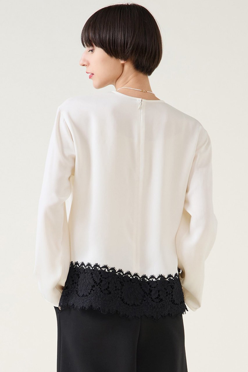 【マルティニーク/martinique】のキュプラリバーレースブラウス(セットアップ可) 人気、トレンドファッション・服の通販 founy(ファニー) ファッション Fashion レディースファッション Fashion for Women トップス・カットソー Cut & Sew Tops シャツ・ブラウス・オフィスカジュアル Elegant Blouses & Button-Ups 2025年 2025 2025-2026秋冬・A/W Autumn/Winter 2025–26 AW25–26 おすすめ Recommended / Our Picks インナー Innerwear エレガント 上品 Elegant キュプラ Cupro, Eco Fabric サテン Satin, Glossy Fabric スリーブ Sleeve, Long Sleeve / Short Sleeve セットアップ Set-Up, Coordinated Outfit フランス France, French マニッシュ Mannish, Boyish レース Lace, Lace Fabric ロング Long, Long-Length A/W・秋冬 Autumn/Winter other-3|ID: prp329100004761808 ipo3291000000034462183