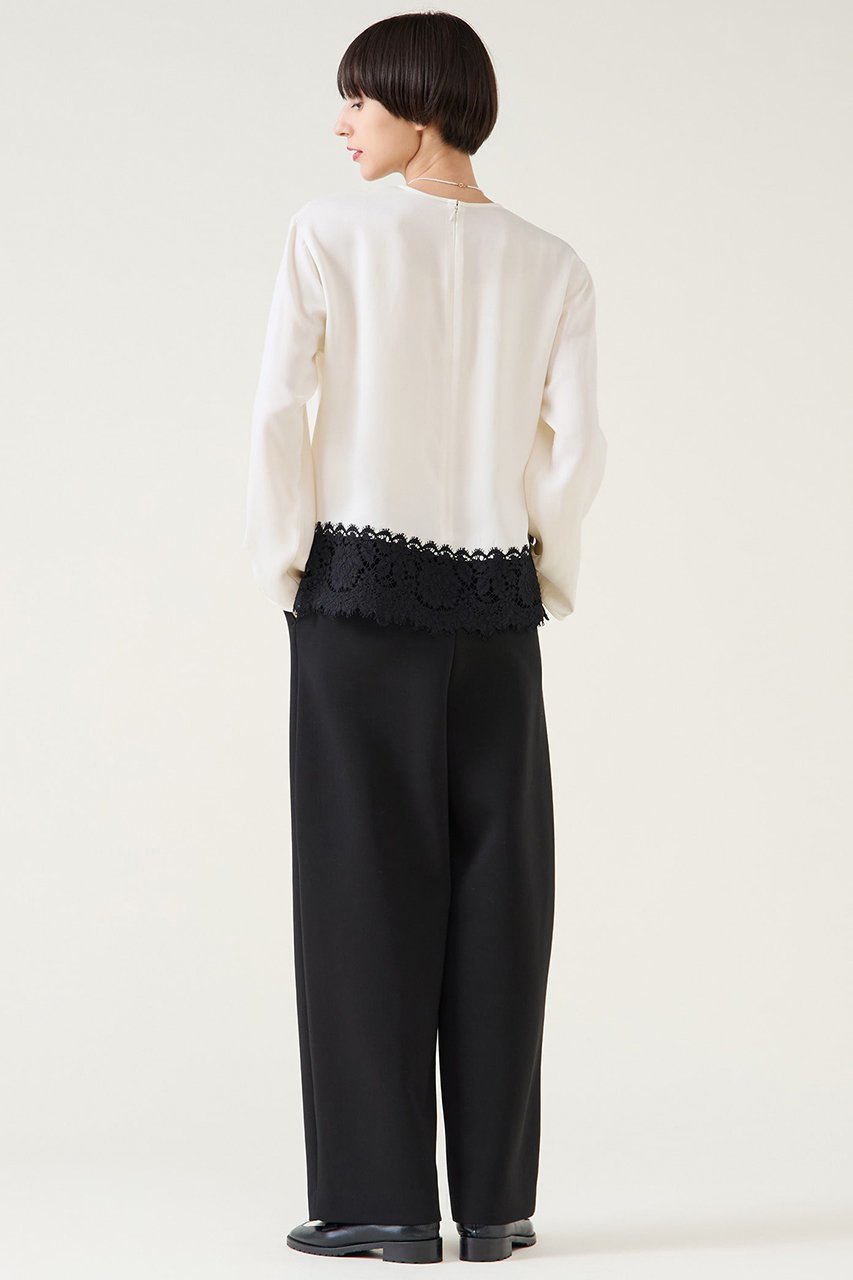 【マルティニーク/martinique】のキュプラリバーレースブラウス(セットアップ可) 人気、トレンドファッション・服の通販 founy(ファニー) ファッション Fashion レディースファッション Fashion for Women トップス・カットソー Cut & Sew Tops シャツ・ブラウス・オフィスカジュアル Elegant Blouses & Button-Ups 2025年 2025 2025-2026秋冬・A/W Autumn/Winter 2025–26 AW25–26 おすすめ Recommended / Our Picks インナー Innerwear エレガント 上品 Elegant キュプラ Cupro, Eco Fabric サテン Satin, Glossy Fabric スリーブ Sleeve, Long Sleeve / Short Sleeve セットアップ Set-Up, Coordinated Outfit フランス France, French マニッシュ Mannish, Boyish レース Lace, Lace Fabric ロング Long, Long-Length A/W・秋冬 Autumn/Winter other-7|ID: prp329100004761808 ipo3291000000034462190