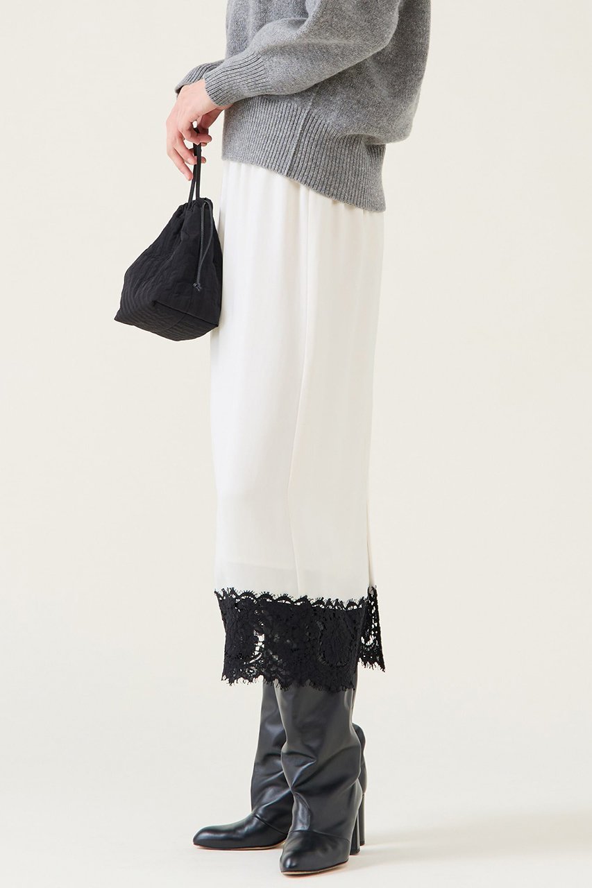 【マルティニーク/martinique】のキュプラリバーレーススカート(セットアップ可) 人気、トレンドファッション・服の通販 founy(ファニー) 　ファッション　Fashion　レディースファッション　Fashion for Women　セットアップ　Matching Sets　スカート・ミニ/ミディ/マキシ　Skirts / Mini, Midi & Maxi Skirts　スカート　Skirts　ロングスカート　Long Skirts / Maxi & Midi Skirts　2025年　2025　2025-2026秋冬・A/W　Autumn/Winter 2025–26 AW25–26　おすすめ　Recommended / Our Picks　キュプラ　Cupro, Eco Fabric　ギャザー　Gathered, Ruffled　サテン　Satin, Glossy Fabric　シンプル　Simple, Minimal　セットアップ　Set-Up, Coordinated Outfit　フランス　France, French　レース　Lace, Lace Fabric　ロング　Long, Long-Length　エレガント 上品　Elegant　A/W・秋冬　Autumn/Winter　other-2|ID: prp329100004761810 ipo3291000000034462197