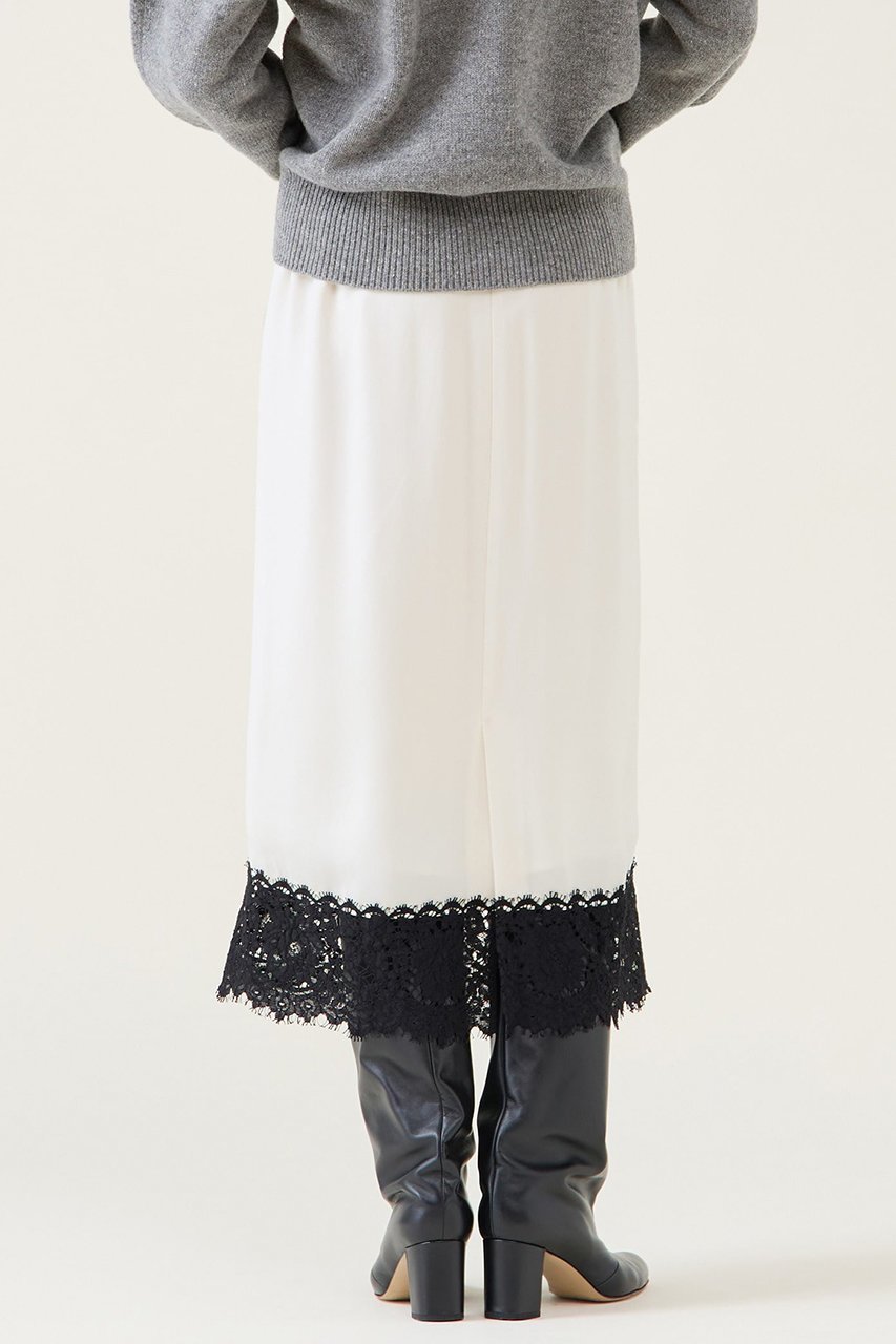 【マルティニーク/martinique】のキュプラリバーレーススカート(セットアップ可) 人気、トレンドファッション・服の通販 founy(ファニー) 　ファッション　Fashion　レディースファッション　Fashion for Women　セットアップ　Matching Sets　スカート・ミニ/ミディ/マキシ　Skirts / Mini, Midi & Maxi Skirts　スカート　Skirts　ロングスカート　Long Skirts / Maxi & Midi Skirts　2025年　2025　2025-2026秋冬・A/W　Autumn/Winter 2025–26 AW25–26　おすすめ　Recommended / Our Picks　キュプラ　Cupro, Eco Fabric　ギャザー　Gathered, Ruffled　サテン　Satin, Glossy Fabric　シンプル　Simple, Minimal　セットアップ　Set-Up, Coordinated Outfit　フランス　France, French　レース　Lace, Lace Fabric　ロング　Long, Long-Length　エレガント 上品　Elegant　A/W・秋冬　Autumn/Winter　other-3|ID: prp329100004761810 ipo3291000000034462199