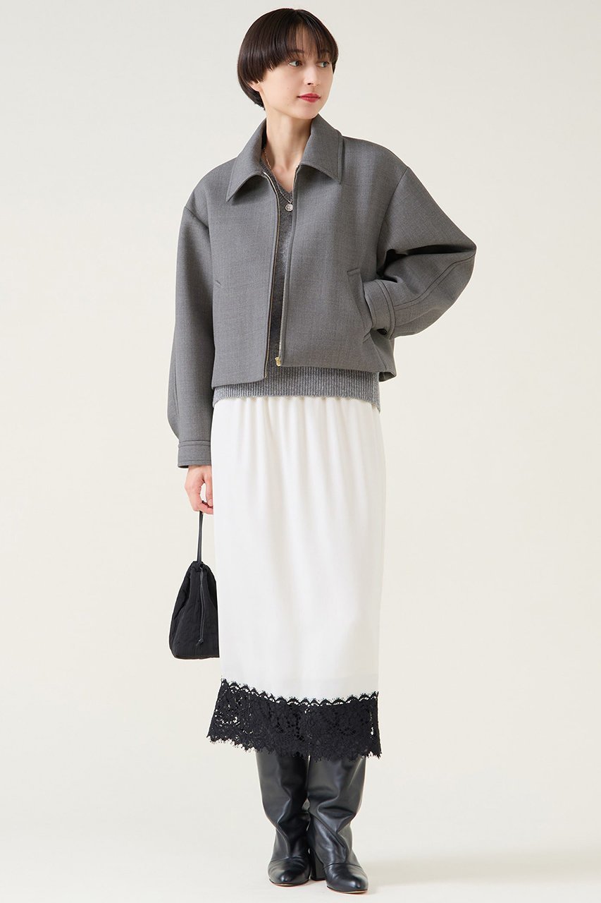 【マルティニーク/martinique】のキュプラリバーレーススカート(セットアップ可) 人気、トレンドファッション・服の通販 founy(ファニー) 　ファッション　Fashion　レディースファッション　Fashion for Women　セットアップ　Matching Sets　スカート・ミニ/ミディ/マキシ　Skirts / Mini, Midi & Maxi Skirts　スカート　Skirts　ロングスカート　Long Skirts / Maxi & Midi Skirts　2025年　2025　2025-2026秋冬・A/W　Autumn/Winter 2025–26 AW25–26　おすすめ　Recommended / Our Picks　キュプラ　Cupro, Eco Fabric　ギャザー　Gathered, Ruffled　サテン　Satin, Glossy Fabric　シンプル　Simple, Minimal　セットアップ　Set-Up, Coordinated Outfit　フランス　France, French　レース　Lace, Lace Fabric　ロング　Long, Long-Length　エレガント 上品　Elegant　A/W・秋冬　Autumn/Winter　other-8|ID: prp329100004761810 ipo3291000000034462205