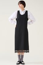 【マルティニーク/martinique】のレースコンビギャバワンピース ブラック|ID: prp329100004761813 ipo3291000000034462210