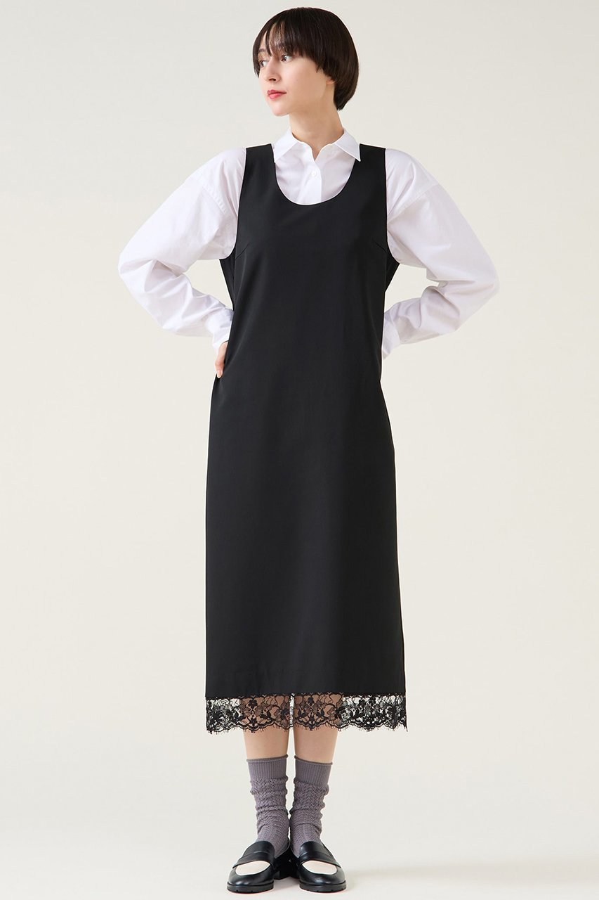 【マルティニーク/martinique】のレースコンビギャバワンピース 人気、トレンドファッション・服の通販 founy(ファニー) 　ファッション　Fashion　レディースファッション　Fashion for Women　ワンピース　Dresses　チュニック　Tunic Tops & Dresses　2026年　2026　おすすめ　Recommended / Our Picks　なめらか　Smooth, Silky Texture　シルク　Silk, 100% Silk　シンプル　Simple, Minimal　チュニック　Tunic, Long Top　フェミニン　Feminine, Girly　ラグジュアリー　Luxury, Elegant　レース　Lace, Lace Fabric　ロング　Long, Long-Length　夏　Summer　春　Spring　S/S・春夏　SS, Spring/Summer, Warm Season　 other-1|ID: prp329100004761813 ipo3291000000035388359