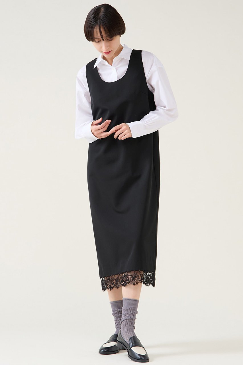 【マルティニーク/martinique】のレースコンビギャバワンピース 人気、トレンドファッション・服の通販 founy(ファニー) 　ファッション　Fashion　レディースファッション　Fashion for Women　ワンピース　Dresses　チュニック　Tunic Tops & Dresses　2026年　2026　おすすめ　Recommended / Our Picks　なめらか　Smooth, Silky Texture　シルク　Silk, 100% Silk　シンプル　Simple, Minimal　チュニック　Tunic, Long Top　フェミニン　Feminine, Girly　ラグジュアリー　Luxury, Elegant　レース　Lace, Lace Fabric　ロング　Long, Long-Length　夏　Summer　春　Spring　S/S・春夏　SS, Spring/Summer, Warm Season　other-2|ID: prp329100004761813 ipo3291000000035593902