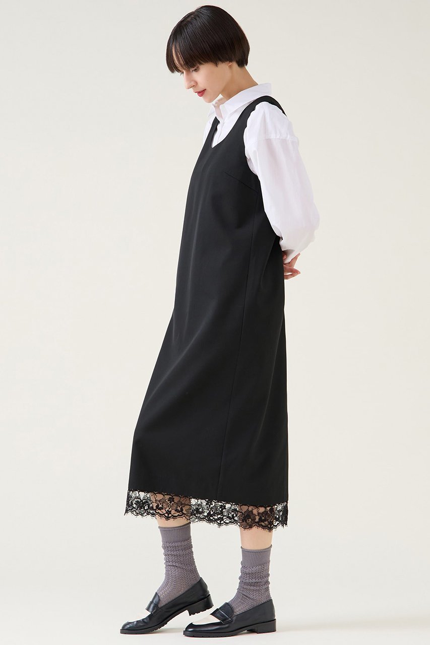 【マルティニーク/martinique】のレースコンビギャバワンピース 人気、トレンドファッション・服の通販 founy(ファニー) 　ファッション　Fashion　レディースファッション　Fashion for Women　ワンピース　Dresses　チュニック　Tunic Tops & Dresses　2026年　2026　おすすめ　Recommended / Our Picks　なめらか　Smooth, Silky Texture　シルク　Silk, 100% Silk　シンプル　Simple, Minimal　チュニック　Tunic, Long Top　フェミニン　Feminine, Girly　ラグジュアリー　Luxury, Elegant　レース　Lace, Lace Fabric　ロング　Long, Long-Length　夏　Summer　春　Spring　S/S・春夏　SS, Spring/Summer, Warm Season　other-3|ID: prp329100004761813 ipo3291000000035593903