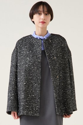 【マルティニーク/martinique】 ノーカラーコート人気、トレンドファッション・服の通販 founy(ファニー) ファッション Fashion レディースファッション Fashion for Women アウター Coat / Outerwear Collection コート・ロングコート・ピーコート Long Coats, Peacoats & More イタリア Italy ショート Short, Short Length ジャカード/ジャガード Jacquard, Woven Pattern ストール Stole, Wrap センター Center, Center Line なめらか Smooth, Silky Texture フロント Front, Front Design プリーツ Pleats, Pleated マフラー Scarf, Muffler モダン Modern, Contemporary A/W・秋冬 Autumn/Winter おすすめ Recommended / Our Picks エレガント 上品 Elegant ホリデーシーズン Holiday Season 2025年 2025 2025-2026秋冬・A/W Autumn/Winter 2025–26 AW25–26 |ID:prp329100004761815