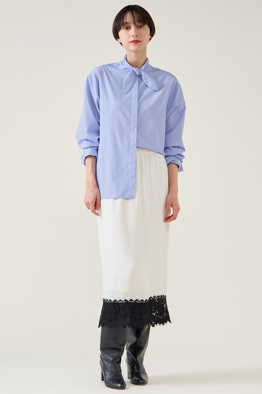 【マルティニーク/martinique】のハイカウントTCブロードシャツ 人気、トレンドファッション・服の通販 founy(ファニー) 　ファッション　Fashion　レディースファッション　Fashion for Women　トップス・カットソー　Cut & Sew Tops　シャツ・ブラウス・オフィスカジュアル　Elegant Blouses & Button-Ups　2026年　2026　おすすめ　Recommended / Our Picks　スカーフ　Scarf, Neckwear　スリーブ　Sleeve, Long Sleeve / Short Sleeve　ブロード　Broadcloth, Fine Cotton　ロング　Long, Long-Length　今季　This Season, Current Season　夏　Summer　春　Spring　S/S・春夏　SS, Spring/Summer, Warm Season　other-4|ID: prp329100004761817 ipo3291000000035527225