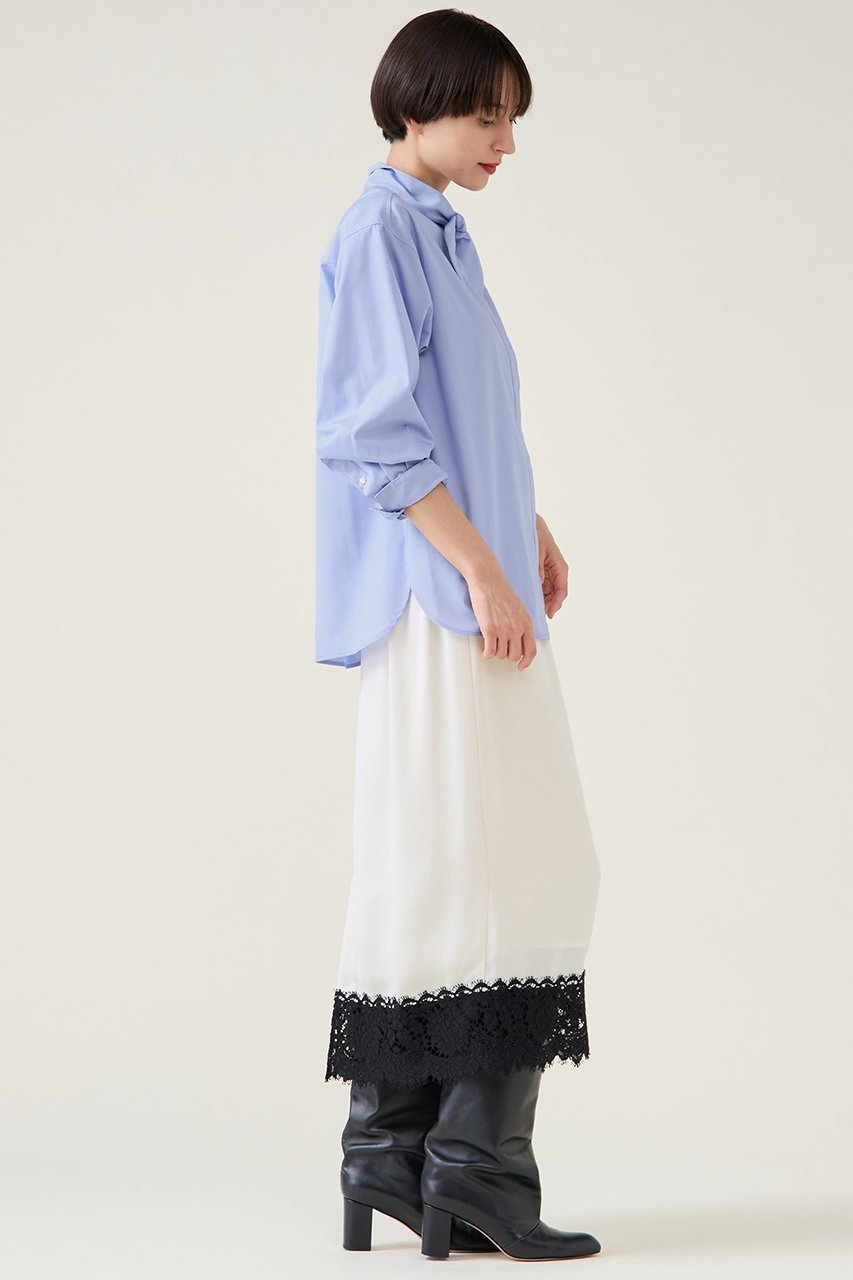 【マルティニーク/martinique】のハイカウントTCブロードシャツ 人気、トレンドファッション・服の通販 founy(ファニー) 　ファッション　Fashion　レディースファッション　Fashion for Women　トップス・カットソー　Cut & Sew Tops　シャツ・ブラウス・オフィスカジュアル　Elegant Blouses & Button-Ups　2026年　2026　おすすめ　Recommended / Our Picks　スカーフ　Scarf, Neckwear　スリーブ　Sleeve, Long Sleeve / Short Sleeve　ブロード　Broadcloth, Fine Cotton　ロング　Long, Long-Length　今季　This Season, Current Season　夏　Summer　春　Spring　S/S・春夏　SS, Spring/Summer, Warm Season　other-5|ID: prp329100004761817 ipo3291000000035527226