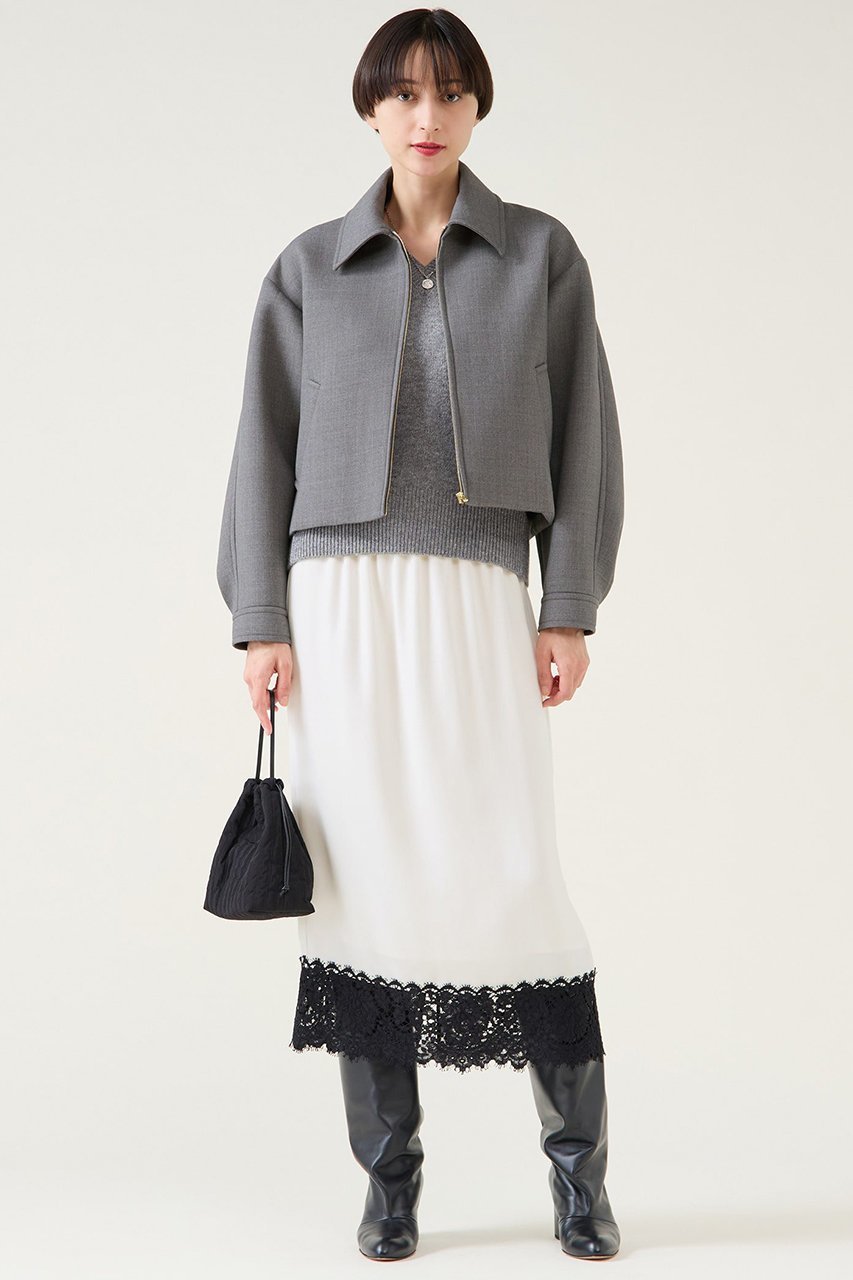 【マルティニーク/martinique】のギャバボンディングブルゾン 人気、トレンドファッション・服の通販 founy(ファニー) 　ファッション　Fashion　レディースファッション　Fashion for Women　アウター　Coat / Outerwear Collection　レディースジャケット・軽アウター　Jackets　ブルゾンジャケット・スポーティアウター　Blouson Jackets　2026年　2026　おすすめ　Recommended / Our Picks　ショート　Short, Short Length　ジャケット　Jacket, Outerwear　ソックス　Socks, Hosiery　ツイル　Twist, Twisted Detail　トレンド　Trend, Trending Now　ブルゾン　Blouson, Bomber Jacket　ボンディング　Bonding, Bonded Fabric　ワイド　Wide, Wide Fit　今季　This Season, Current Season　夏　Summer　春　Spring　S/S・春夏　SS, Spring/Summer, Warm Season　other-4|ID: prp329100004761819 ipo3291000000035388398