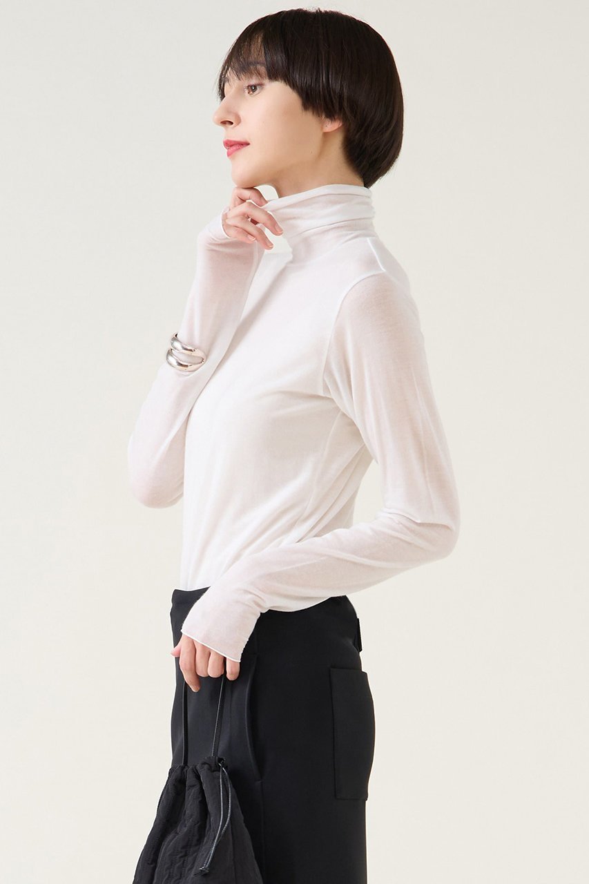 【マルティニーク/martinique】のカシミアシルクシアーインナー 人気、トレンドファッション・服の通販 founy(ファニー) ファッション Fashion レディースファッション Fashion for Women トップス・カットソー Cut & Sew Tops シャツ・ブラウス・オフィスカジュアル Elegant Blouses & Button-Ups ロングTシャツ・Tシャツ Longline T-Shirts & Tees カットソー・ベーシックTシャツ Cut-and-Sewn Tops / Stretch Tees & Basics 2025年 2025 2025-2026秋冬・A/W Autumn/Winter 2025–26 AW25–26 おすすめ Recommended / Our Picks インナー Innerwear シルク Silk, 100% Silk スリーブ Sleeve, Long Sleeve / Short Sleeve ロング Long, Long-Length A/W・秋冬 Autumn/Winter other-2|ID: prp329100004761821 ipo3291000000034462265