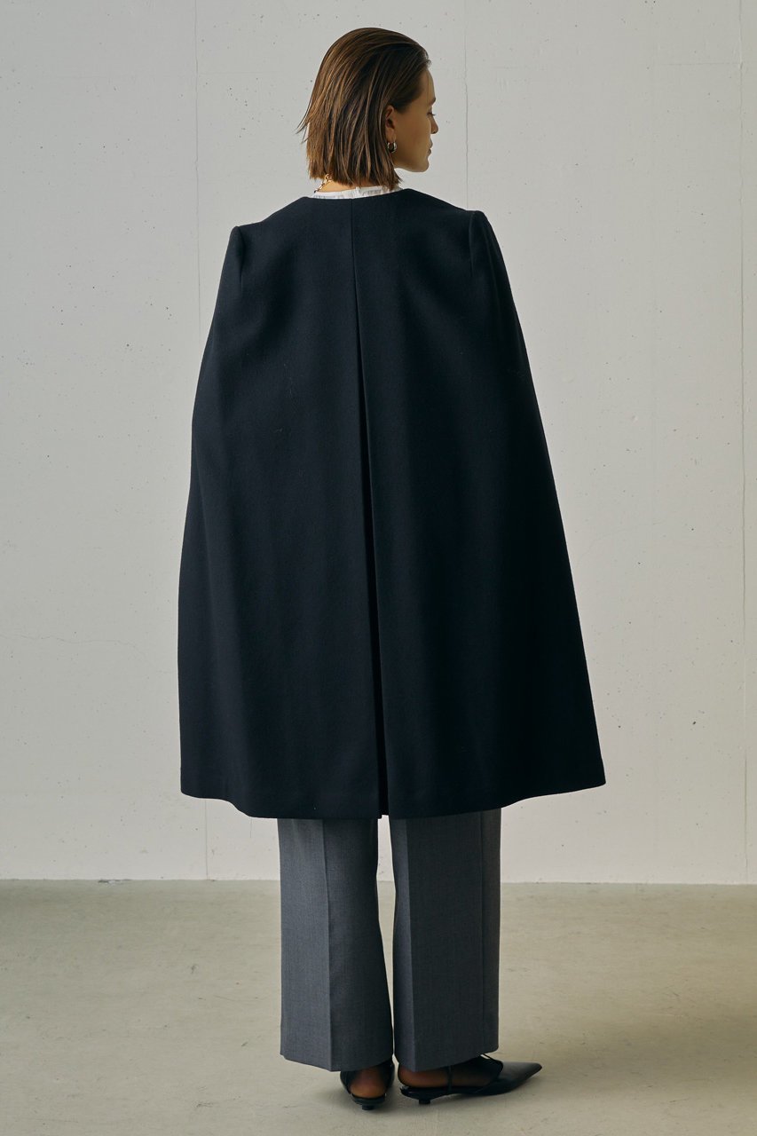 【ジェイドット/j.】のメルトンウールケープコート 人気、トレンドファッション・服の通販 founy(ファニー) ファッション Fashion レディースファッション Fashion for Women アウター Coat / Outerwear Collection コート・ロングコート・ピーコート Long Coats, Peacoats & More なめらか Smooth, Silky Texture インナー Innerwear エレガント 上品 Elegant クラシック Classic, Timeless Style スマート Smart, Elegant スリット Slit, Slit Detail モダン Modern, Contemporary ロング Long, Long-Length other-5|ID: prp329100004761829 ipo3291000000036068141