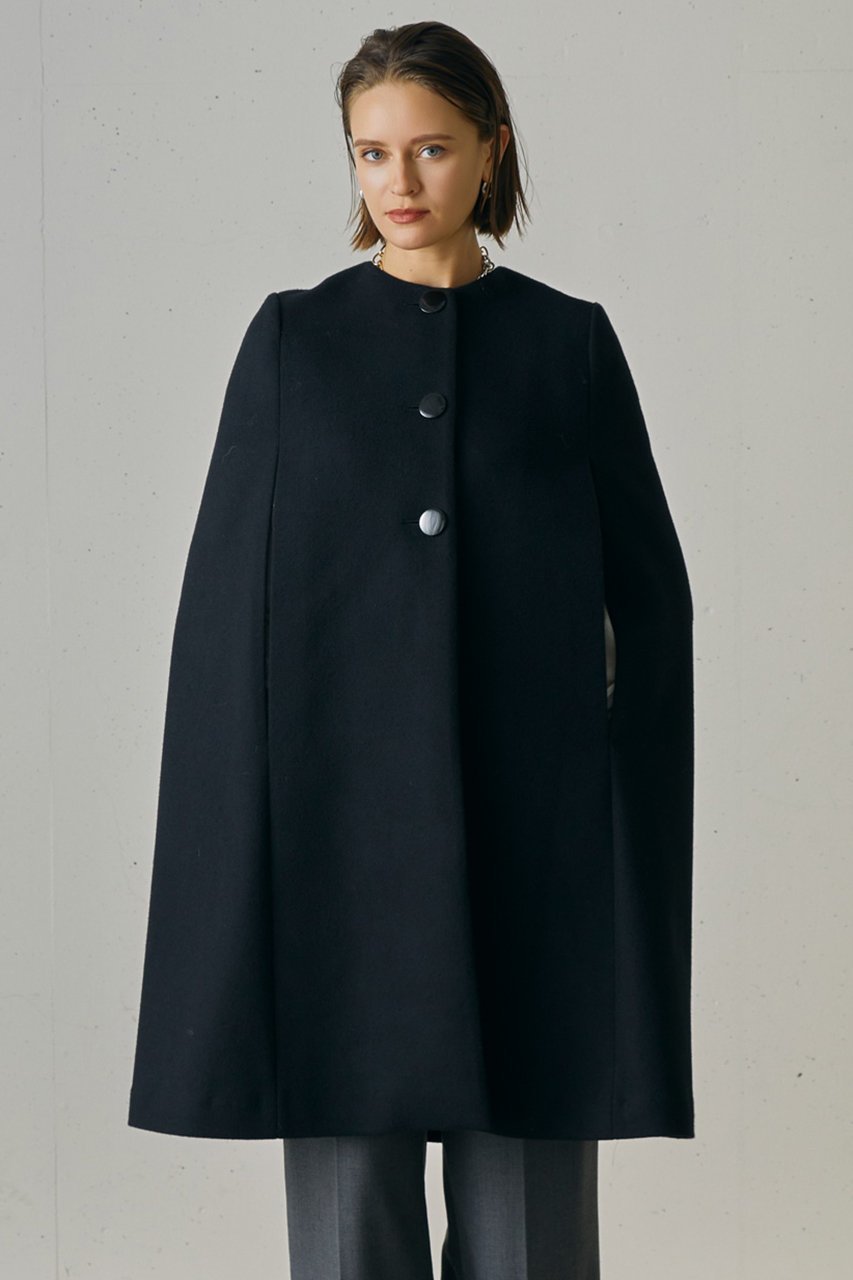 【ジェイドット/j.】のメルトンウールケープコート 人気、トレンドファッション・服の通販 founy(ファニー) ファッション Fashion レディースファッション Fashion for Women アウター Coat / Outerwear Collection コート・ロングコート・ピーコート Long Coats, Peacoats & More なめらか Smooth, Silky Texture インナー Innerwear エレガント 上品 Elegant クラシック Classic, Timeless Style スマート Smart, Elegant スリット Slit, Slit Detail モダン Modern, Contemporary ロング Long, Long-Length other-6|ID: prp329100004761829 ipo3291000000036068143