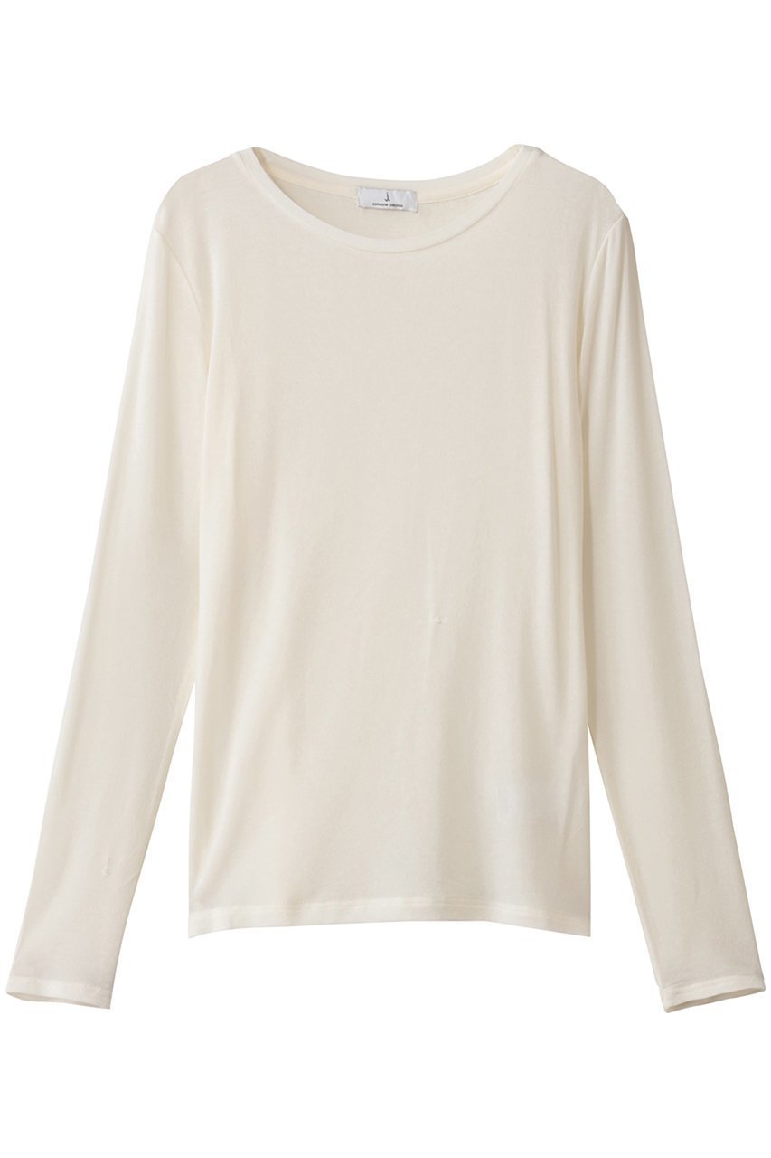 【ジェイドット/j.】のカシミヤシルク混クルーネック インテリア・キッズ・メンズ・レディースファッション・服の通販 founy(ファニー) ファッション Fashion レディースファッション Fashion for Women トップス・カットソー Cut & Sew Tops シャツ・ブラウス・オフィスカジュアル Elegant Blouses & Button-Ups ロングTシャツ・Tシャツ Longline T-Shirts & Tees カットソー・ベーシックTシャツ Cut-and-Sewn Tops / Stretch Tees & Basics なめらか Smooth, Silky Texture シルク Silk, 100% Silk シンプル Simple, Minimal スリーブ Sleeve, Long Sleeve / Short Sleeve フィット Fit, Slim Fit ミックス Mix, Mixed Style ロング Long, Long-Length 定番 Standard, Basic Item 新作・新入荷 New Arrivals / New In オフホワイト|ID: prp329100004761831 ipo3291000000034462343