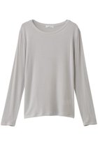 【ジェイドット/j.】のカシミヤシルク混クルーネック 人気、トレンドファッション・服の通販 founy(ファニー) ファッション Fashion レディースファッション Fashion for Women トップス・カットソー Cut & Sew Tops シャツ・ブラウス・オフィスカジュアル Elegant Blouses & Button-Ups ロングTシャツ・Tシャツ Longline T-Shirts & Tees カットソー・ベーシックTシャツ Cut-and-Sewn Tops / Stretch Tees & Basics なめらか Smooth, Silky Texture シルク Silk, 100% Silk シンプル Simple, Minimal スリーブ Sleeve, Long Sleeve / Short Sleeve フィット Fit, Slim Fit ミックス Mix, Mixed Style ロング Long, Long-Length 定番 Standard, Basic Item 新作・新入荷 New Arrivals / New In thumbnail ライトグレー|ID: prp329100004761831 ipo3291000000034462345