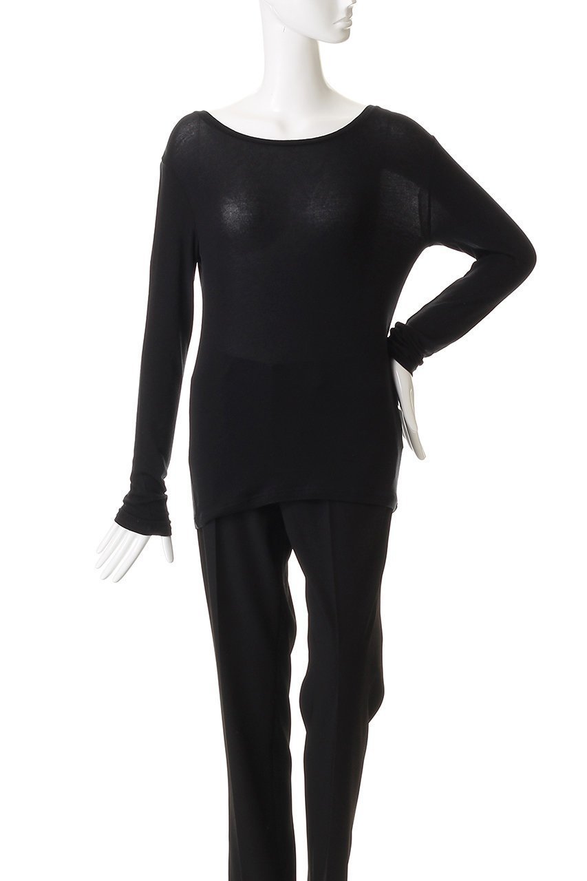 【ジェイドット/j.】のカシミヤシルク混クルーネック 人気、トレンドファッション・服の通販 founy(ファニー) ファッション Fashion レディースファッション Fashion for Women トップス・カットソー Cut & Sew Tops シャツ・ブラウス・オフィスカジュアル Elegant Blouses & Button-Ups ロングTシャツ・Tシャツ Longline T-Shirts & Tees カットソー・ベーシックTシャツ Cut-and-Sewn Tops / Stretch Tees & Basics なめらか Smooth, Silky Texture シルク Silk, 100% Silk シンプル Simple, Minimal スリーブ Sleeve, Long Sleeve / Short Sleeve フィット Fit, Slim Fit ミックス Mix, Mixed Style ロング Long, Long-Length 定番 Standard, Basic Item 新作・新入荷 New Arrivals / New In other-2|ID: prp329100004761831 ipo3291000000034462349