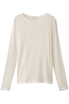 【ジェイドット/j.】のカシミヤシルク混クルーネック 人気、トレンドファッション・服の通販 founy(ファニー) ファッション Fashion レディースファッション Fashion for Women トップス・カットソー Cut & Sew Tops シャツ・ブラウス・オフィスカジュアル Elegant Blouses & Button-Ups ロングTシャツ・Tシャツ Longline T-Shirts & Tees カットソー・ベーシックTシャツ Cut-and-Sewn Tops / Stretch Tees & Basics なめらか Smooth, Silky Texture シルク Silk, 100% Silk シンプル Simple, Minimal スリーブ Sleeve, Long Sleeve / Short Sleeve フィット Fit, Slim Fit ミックス Mix, Mixed Style ロング Long, Long-Length 定番 Standard, Basic Item thumbnail オフホワイト|ID: prp329100004761831 ipo3291000000035388432