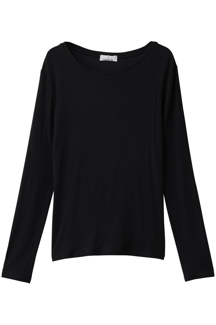 【ジェイドット/j.】のカシミヤシルク混クルーネック インテリア・キッズ・メンズ・レディースファッション・服の通販 founy(ファニー) 　ファッション　Fashion　レディースファッション　Fashion for Women　トップス・カットソー　Cut & Sew Tops　シャツ・ブラウス・オフィスカジュアル　Elegant Blouses & Button-Ups　ロングTシャツ・Tシャツ　Longline T-Shirts & Tees　カットソー・ベーシックTシャツ　Cut-and-Sewn Tops / Stretch Tees & Basics　なめらか　Smooth, Silky Texture　シルク　Silk, 100% Silk　シンプル　Simple, Minimal　スリーブ　Sleeve, Long Sleeve / Short Sleeve　フィット　Fit, Slim Fit　ミックス　Mix, Mixed Style　ロング　Long, Long-Length　定番　Standard, Basic Item　ブラック|ID: prp329100004761831 ipo3291000000035388435