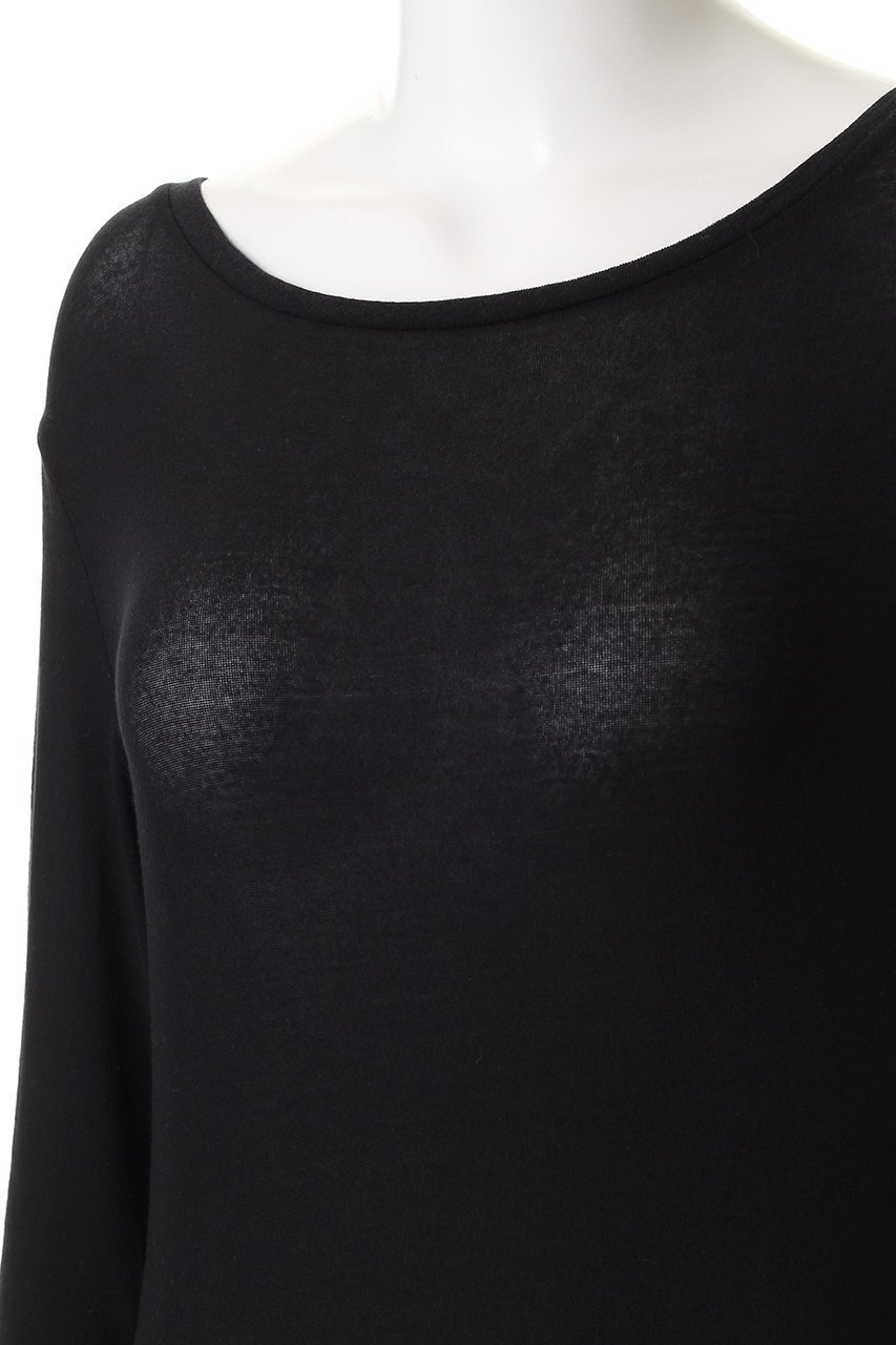 【ジェイドット/j.】のカシミヤシルク混クルーネック 人気、トレンドファッション・服の通販 founy(ファニー) 　ファッション　Fashion　レディースファッション　Fashion for Women　トップス・カットソー　Cut & Sew Tops　シャツ・ブラウス・オフィスカジュアル　Elegant Blouses & Button-Ups　ロングTシャツ・Tシャツ　Longline T-Shirts & Tees　カットソー・ベーシックTシャツ　Cut-and-Sewn Tops / Stretch Tees & Basics　なめらか　Smooth, Silky Texture　シルク　Silk, 100% Silk　シンプル　Simple, Minimal　スリーブ　Sleeve, Long Sleeve / Short Sleeve　フィット　Fit, Slim Fit　ミックス　Mix, Mixed Style　ロング　Long, Long-Length　定番　Standard, Basic Item　other-5|ID: prp329100004761831 ipo3291000000035388439