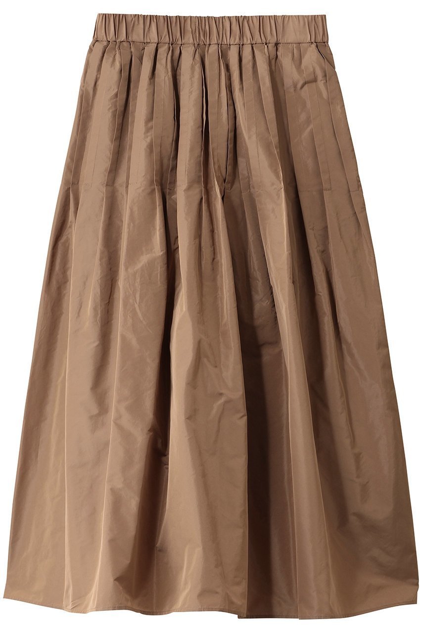 【ジェイドット/j.】の光沢タフタギャザープリーツスカート インテリア・キッズ・メンズ・レディースファッション・服の通販 founy(ファニー) 　ファッション　Fashion　レディースファッション　Fashion for Women　スカート　Skirts　プリーツスカート / 上品フェミニンスタイル　Pleated Skirts　ロングスカート　Long Skirts / Maxi & Midi Skirts　ギャザー　Gathered, Ruffled　シンプル　Simple, Minimal　タフタ　Taffeta, Structured Fabric　フレア　Flare, Flared　ロング　Long, Long-Length　エレガント 上品　Elegant　新作・新入荷　New Arrivals / New In　ベージュ|ID: prp329100004761836 ipo3291000000034462379