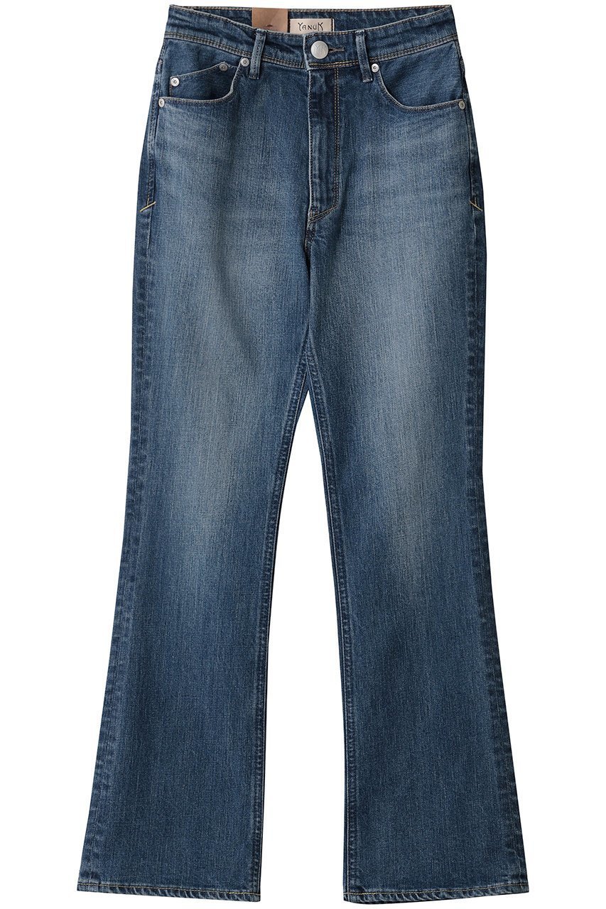 【ヤヌーク/YANUK】のセミフレアデニム 人気、トレンドファッション・服の通販 founy(ファニー) 　ファッション　Fashion　レディースファッション　Fashion for Women　パンツ　Pants & Trousers　デニムパンツ・ジーンズ・美脚デニム　Denim Jeans & Pants　おすすめ　Recommended / Our Picks　エレガント 上品　Elegant　クロップド　Cropped, Short Length　デニム　Denim, Jeans Material　フレア　Flare, Flared　定番　Standard, Basic Item　新作・新入荷　New Arrivals / New In　 other-1|ID: prp329100004761838 ipo3291000000034462388